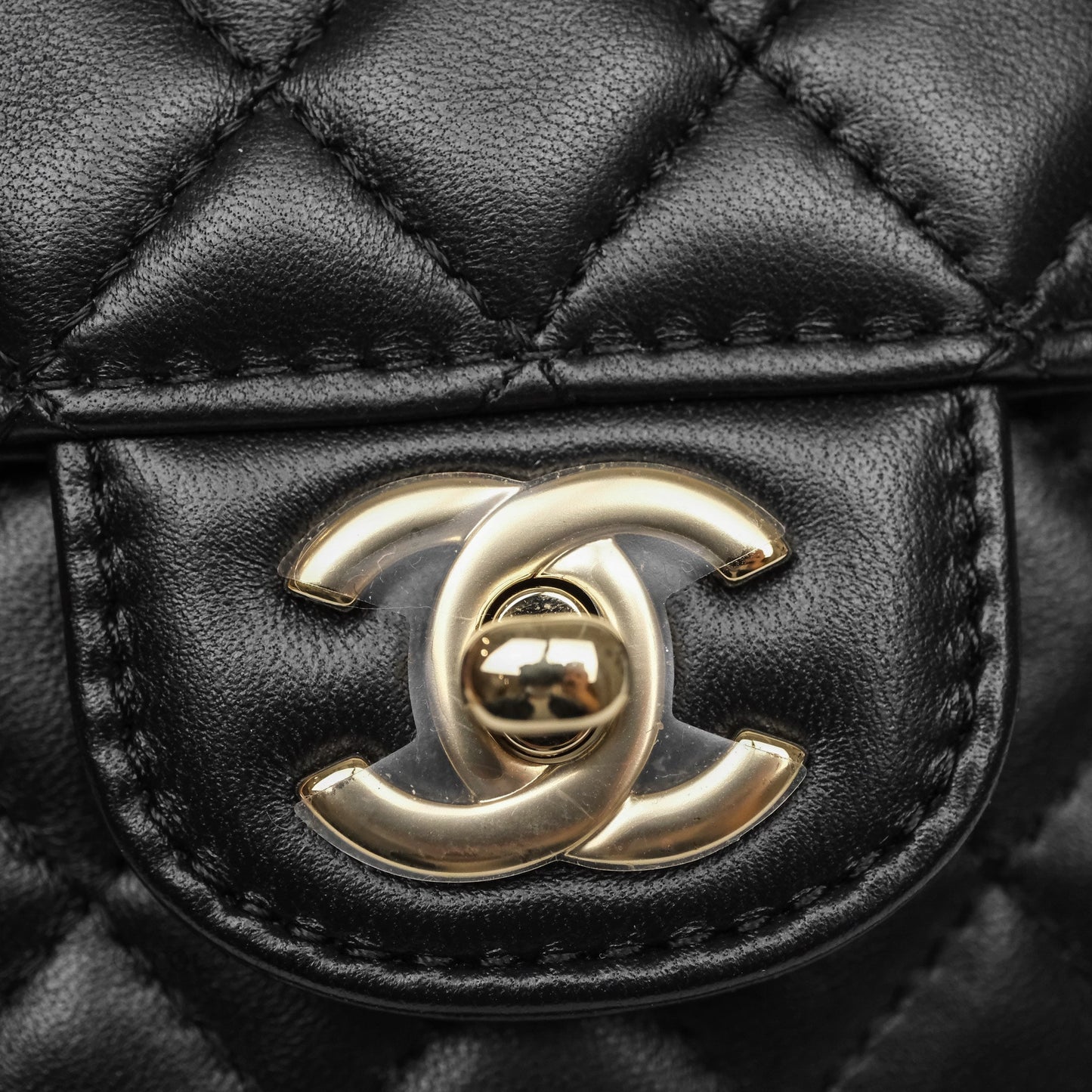 Chanel Large Heart Bag Black Lambskin Gold Hardware 22S