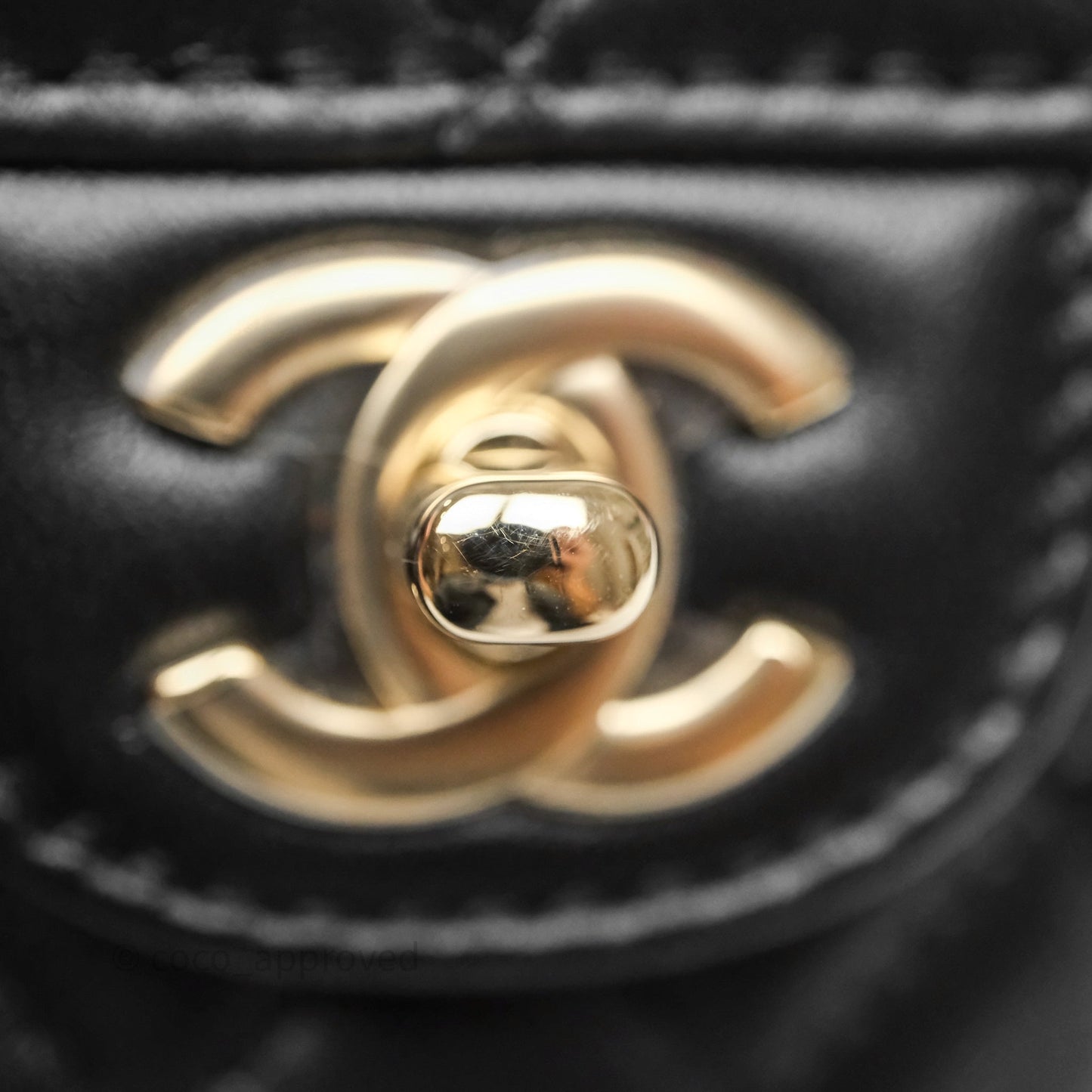 Chanel Large Heart Bag Black Lambskin Gold Hardware 22S