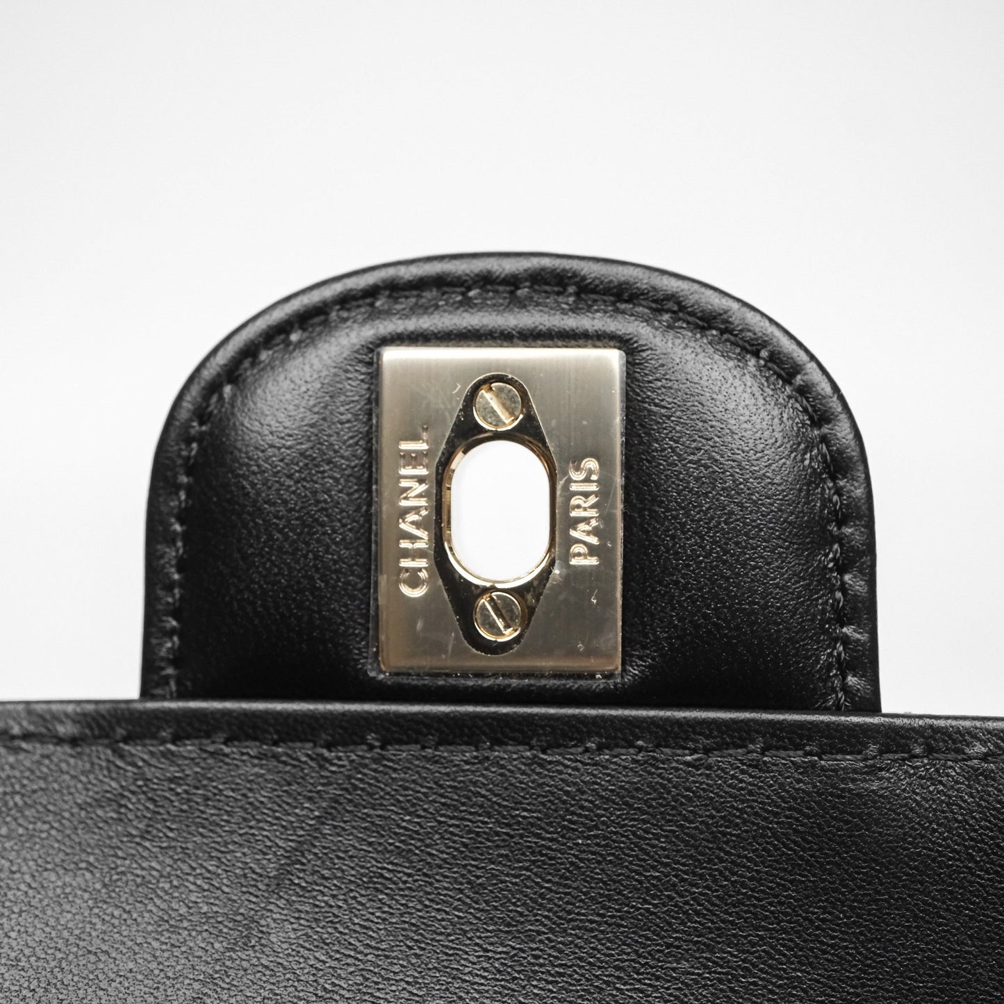 Chanel Large Heart Bag Black Lambskin Gold Hardware 22S