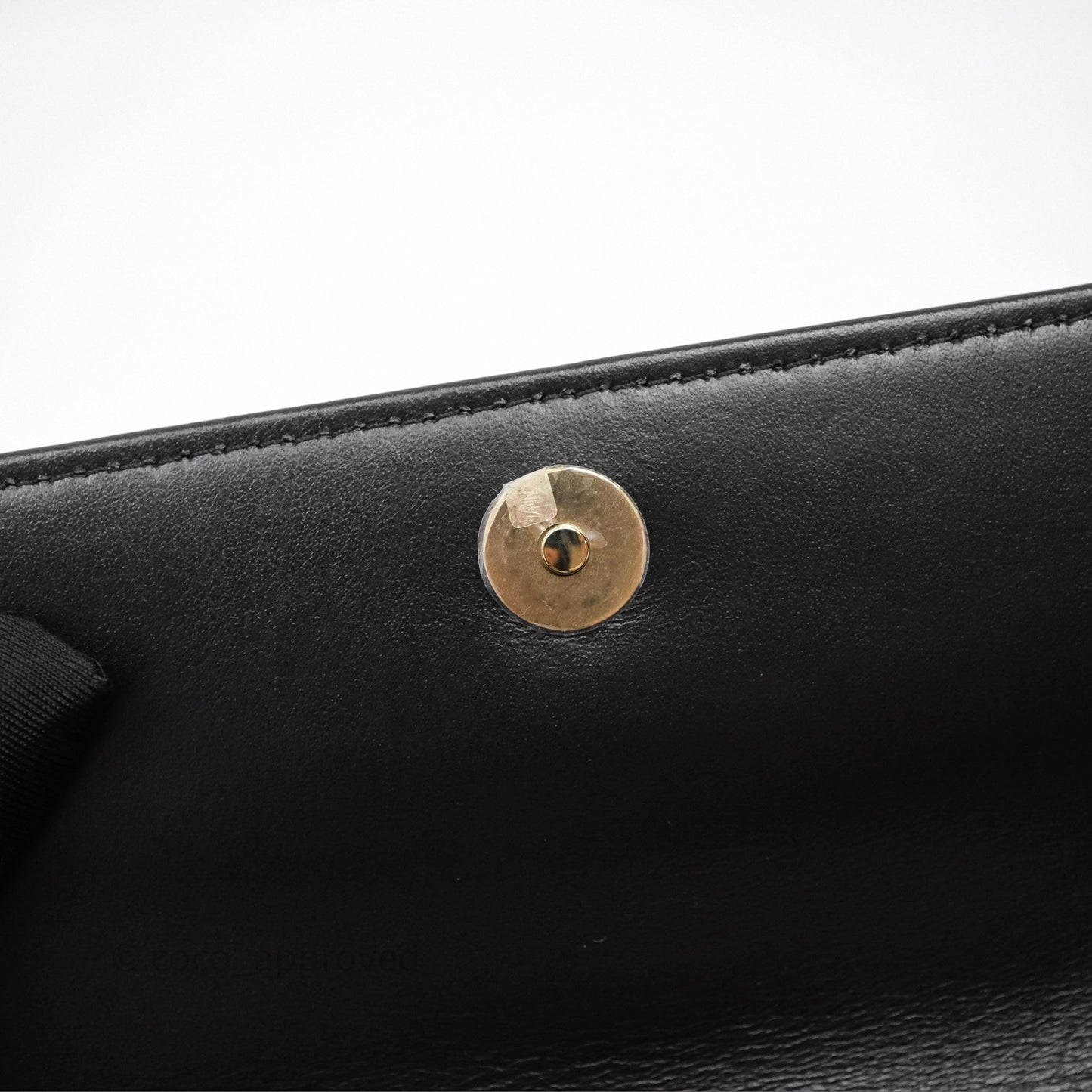 Chanel Quilted Clutch With Chain Black Gold Hardware