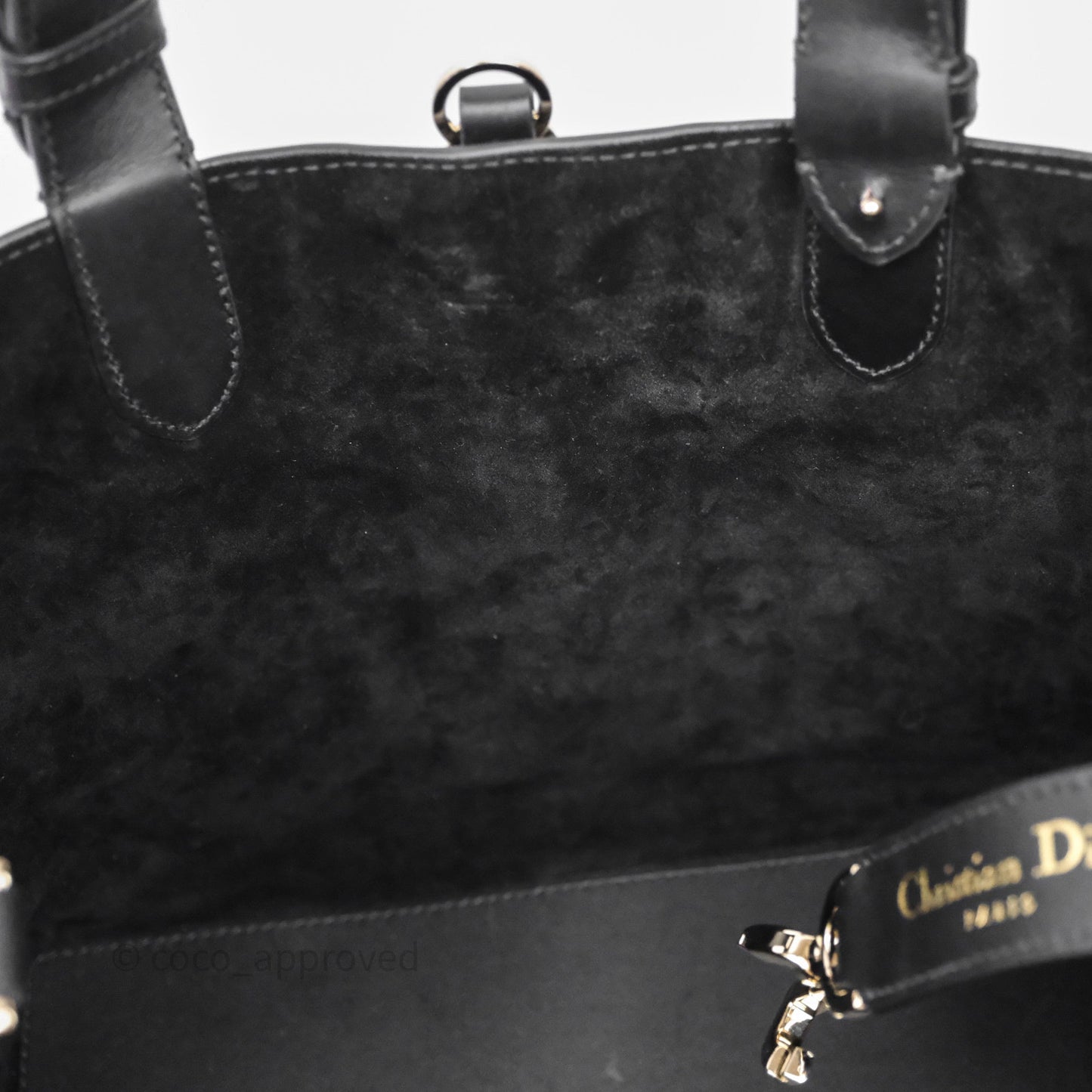 Christian Dior Medium Dior Toujours Bag Black Macrocannage Calfskin