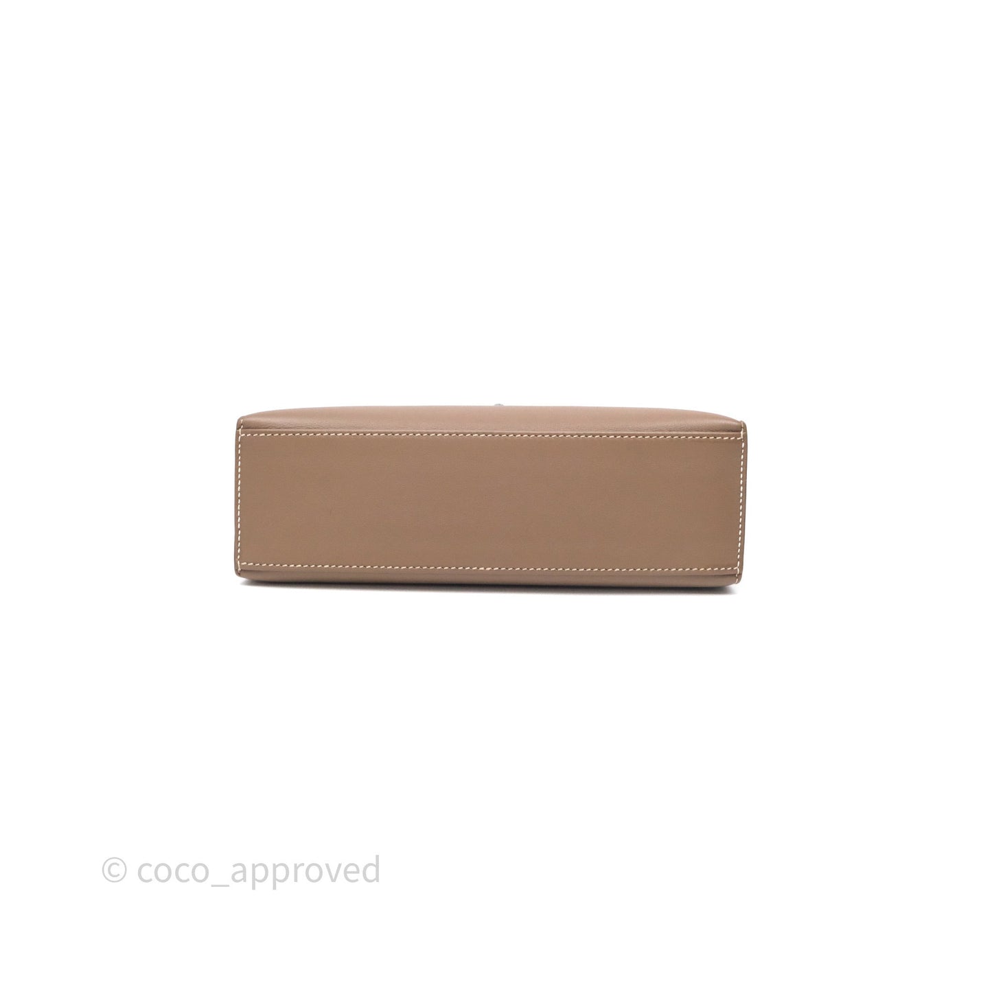 Hermès Kelly Pochette Clutch Etoupe 18 Swift Palladium Hardware