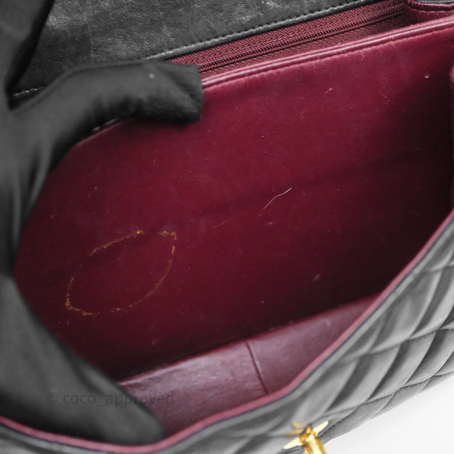 Chanel Vintage Black Lambskin Flap Bag 24K Gold Hardware