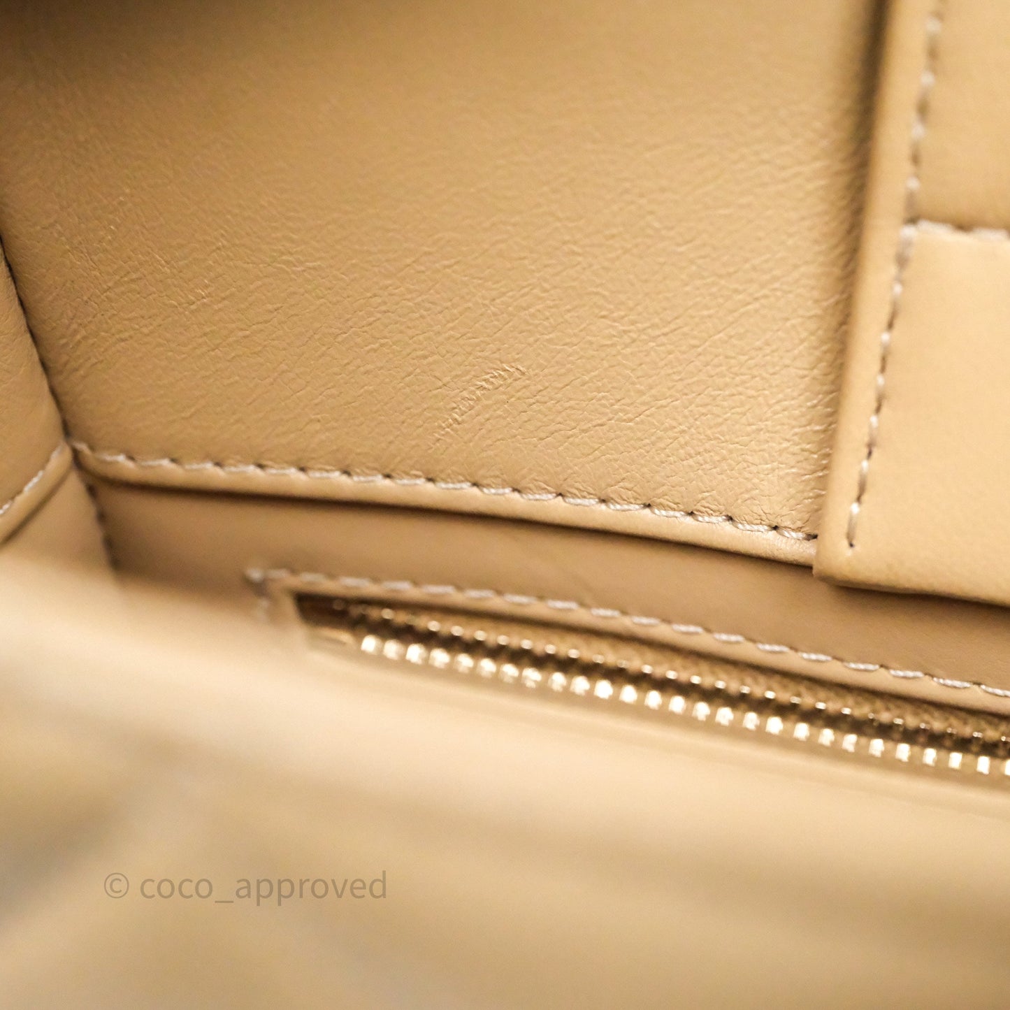 Chanel Quilted Hobo Tote Bag Beige Aged Gold Hardware