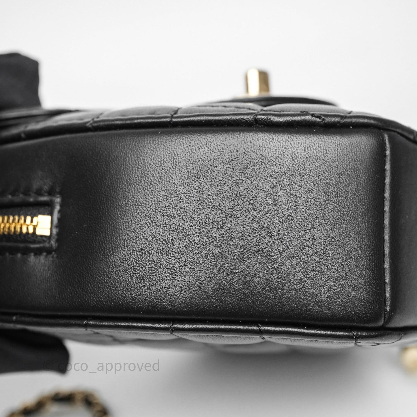 Chanel Large Heart Bag Black Lambskin Gold Hardware 22S