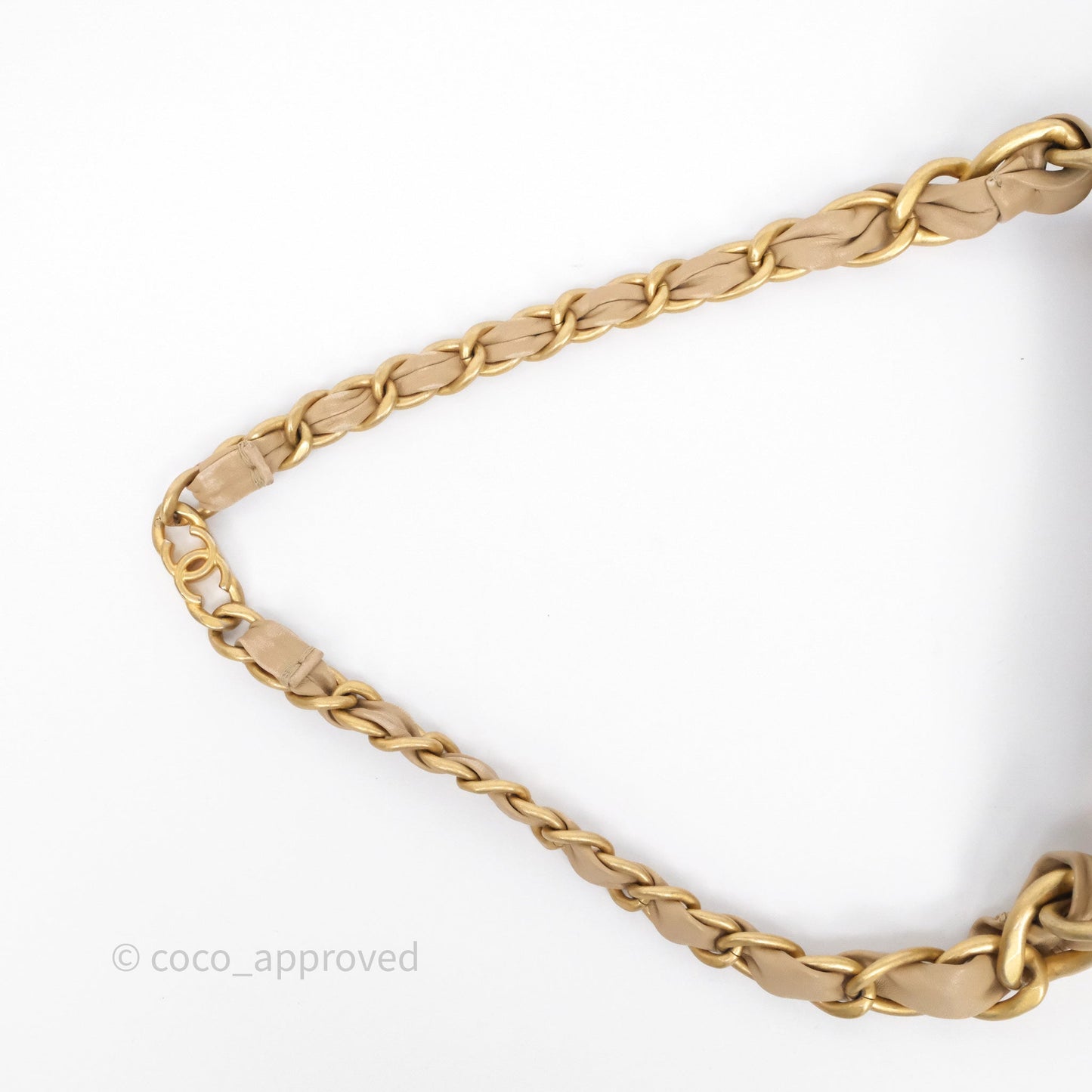 Chanel Quilted Hobo Tote Bag Beige Aged Gold Hardware