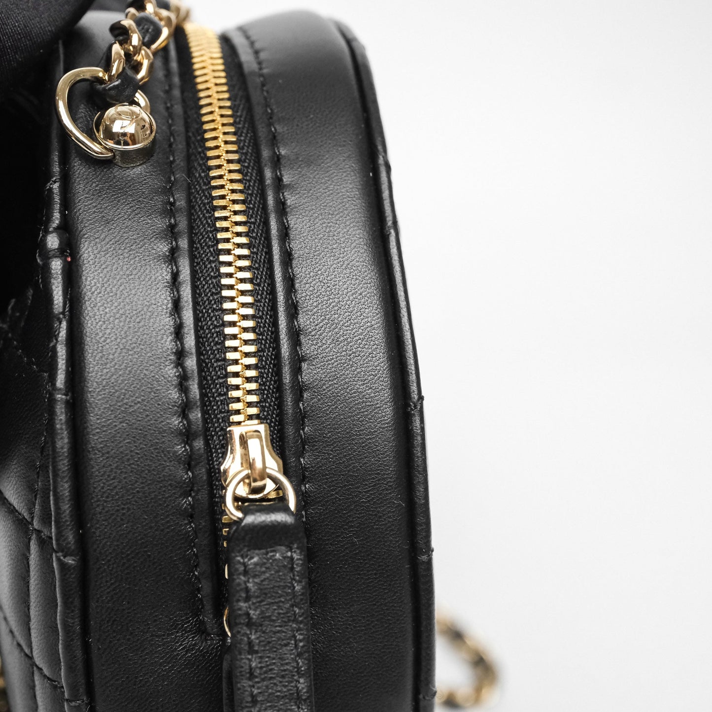 Chanel Large Heart Bag Black Lambskin Gold Hardware 22S