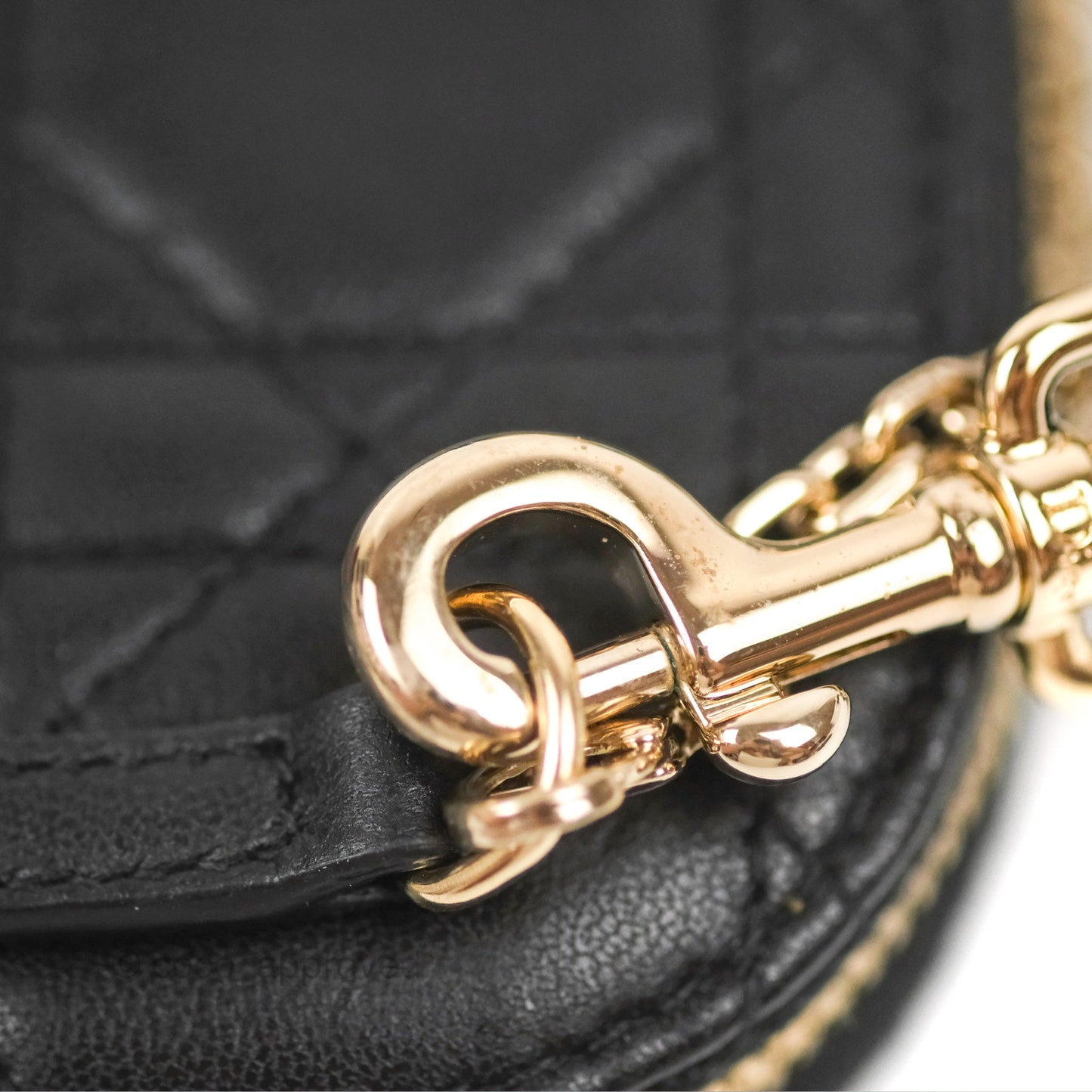 Christian Dior Lady Dior Phone Holder Black Cannage Lambskin