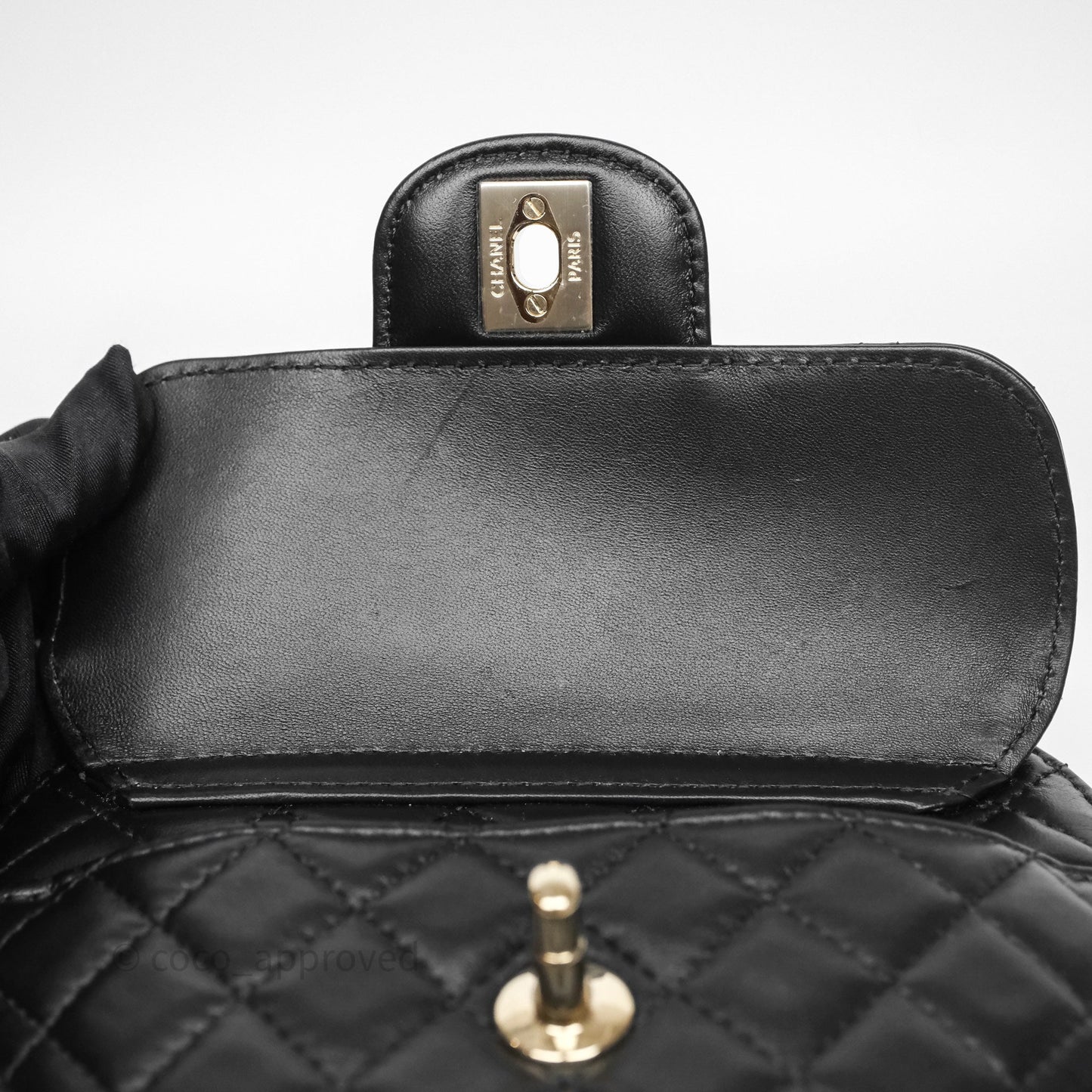 Chanel Large Heart Bag Black Lambskin Gold Hardware 22S