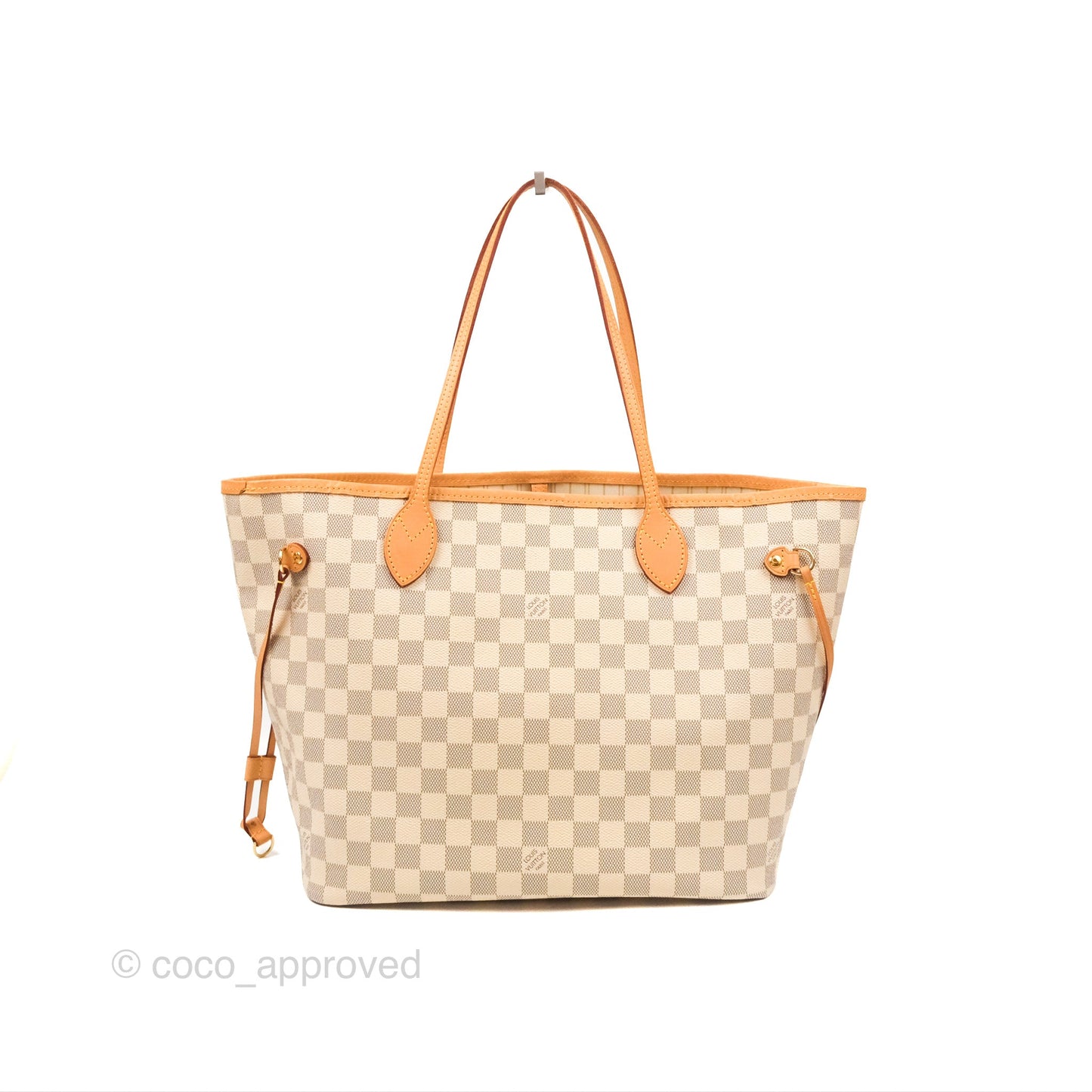 Louis Vuitton Neverfull MM Damier Azur Canvas Tote Bag