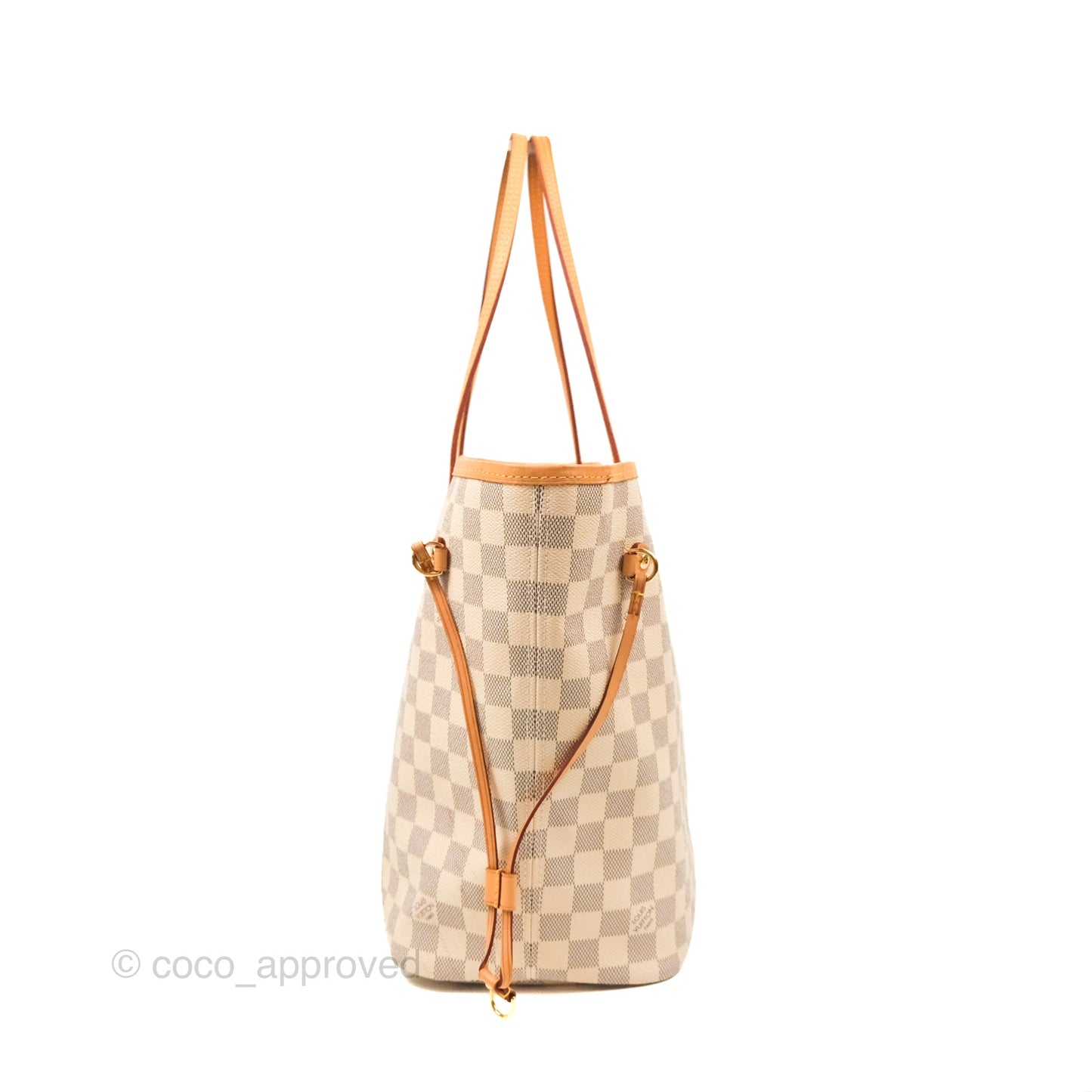 Louis Vuitton Neverfull MM Damier Azur Canvas Tote Bag