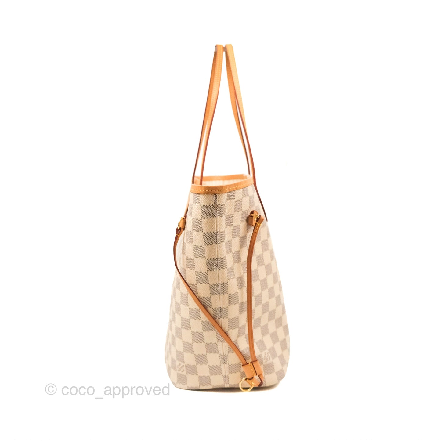 Louis Vuitton Neverfull MM Damier Azur Canvas Tote Bag