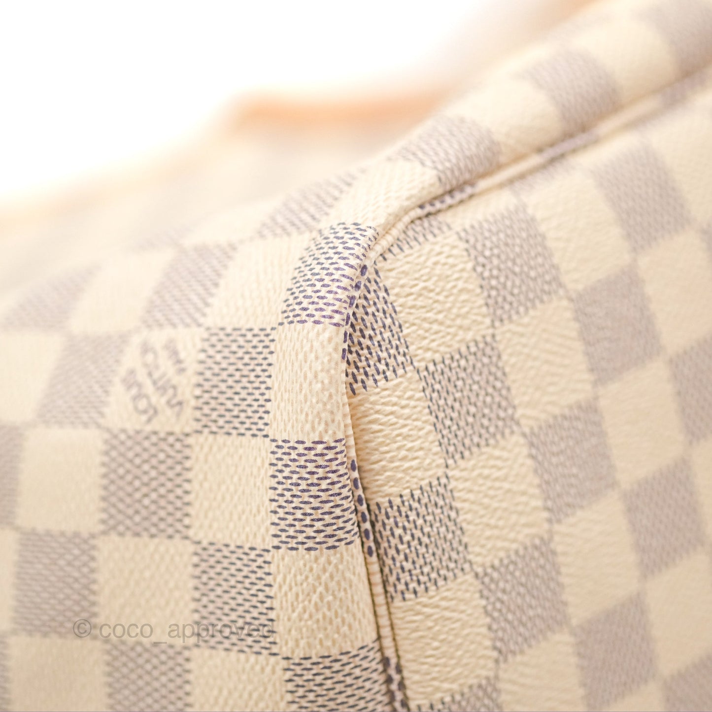 Louis Vuitton Neverfull MM Damier Azur Canvas Tote Bag