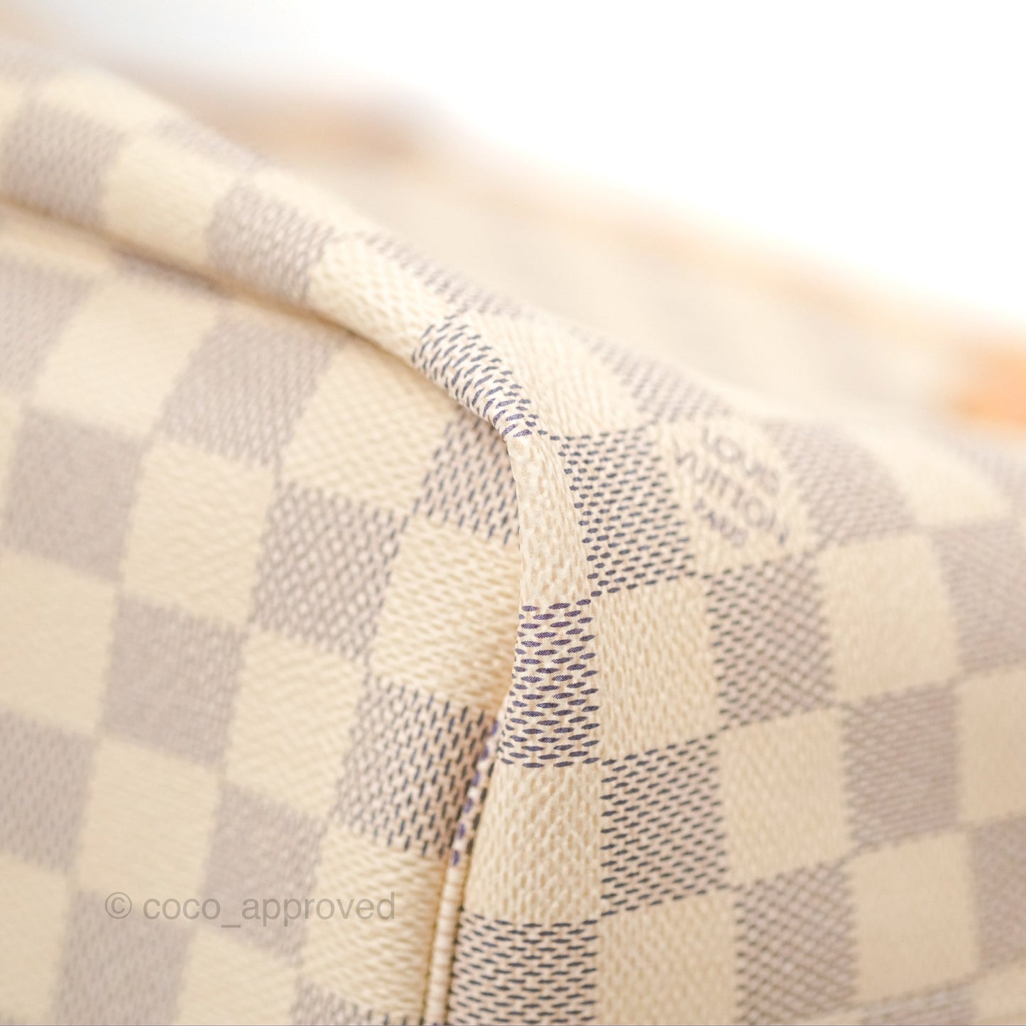 Louis Vuitton Neverfull MM Damier Azur Canvas Tote Bag