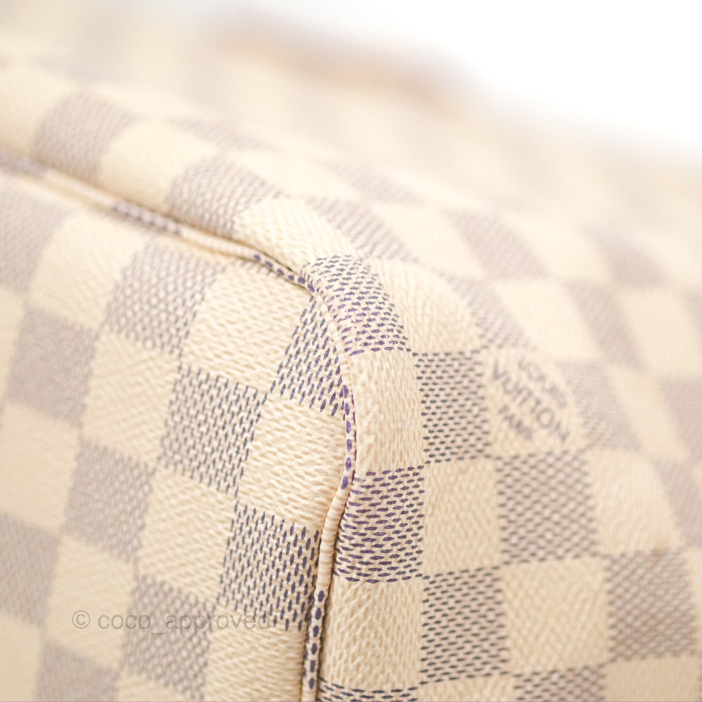 Louis Vuitton Neverfull MM Damier Azur Canvas Tote Bag