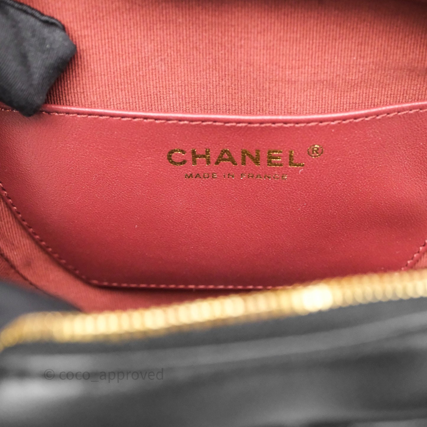 Chanel Large Heart Bag Black Lambskin Gold Hardware 22S