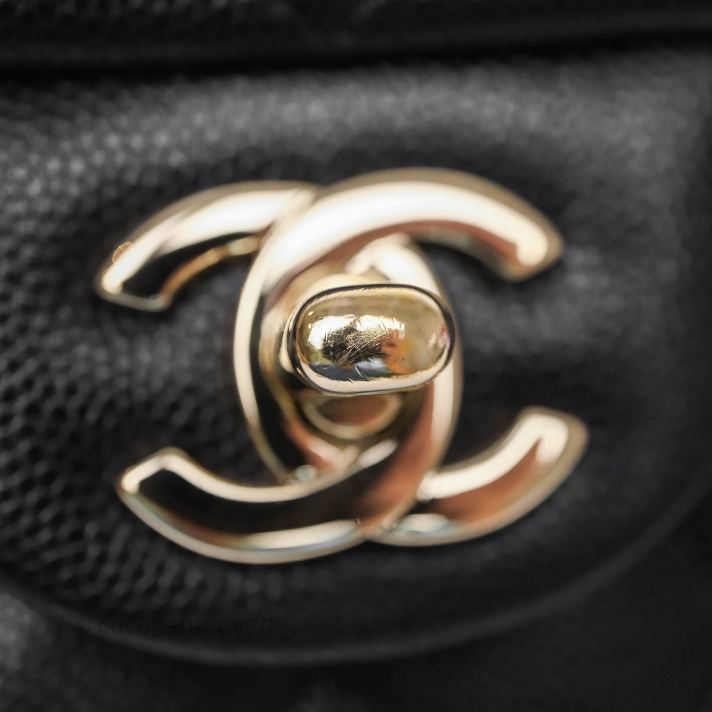 Chanel Quilted Mini Rectangular Black Caviar Gold Hardware