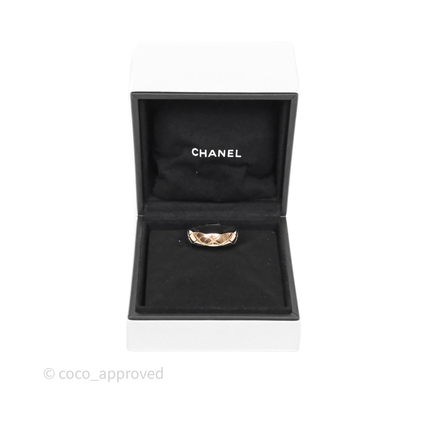 Chanel Coco Crush Ring Small 18K Beige Gold Size 64