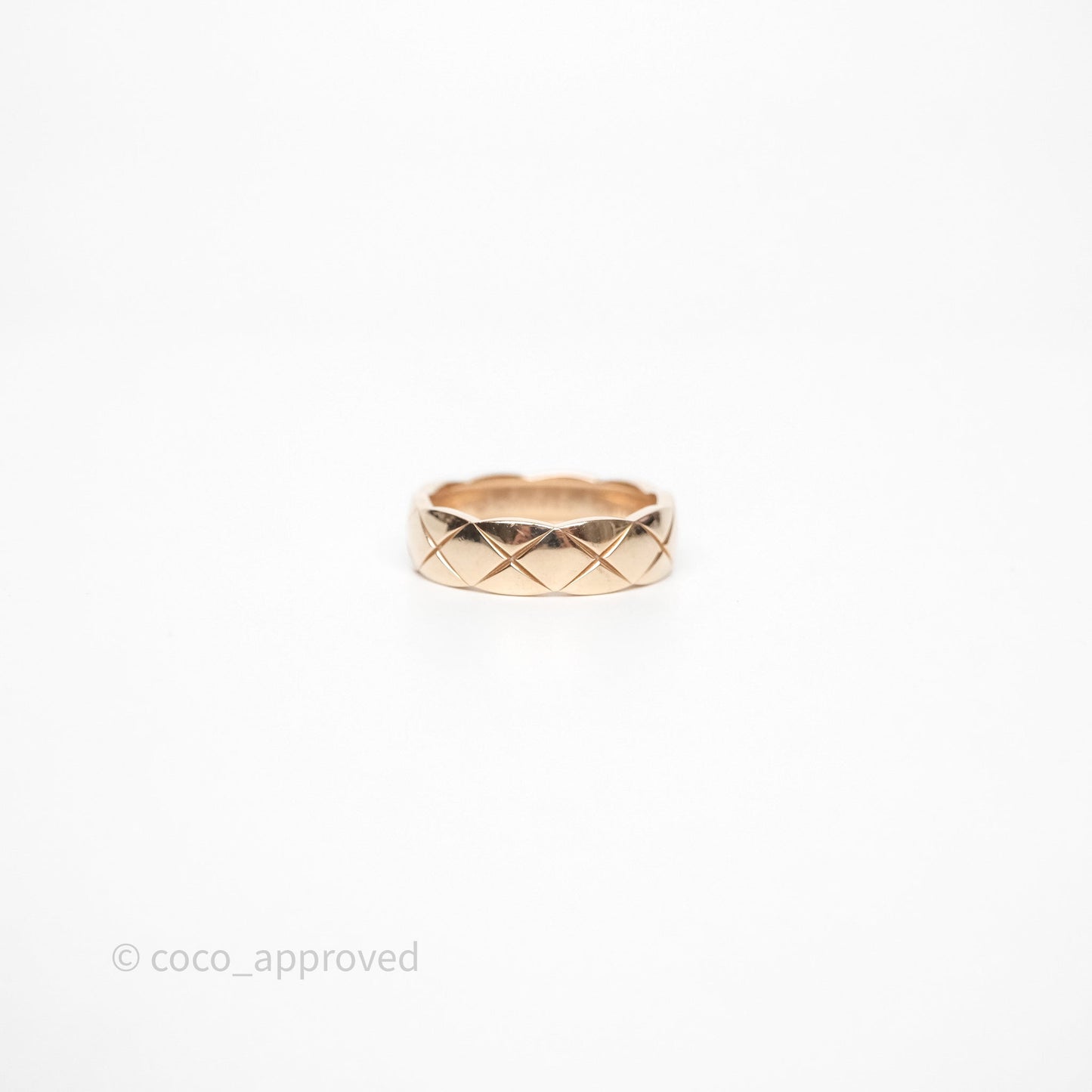 Chanel Coco Crush Ring Small 18K Beige Gold Size 64