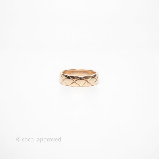 Chanel Coco Crush Ring Small 18K Beige Gold Size 64