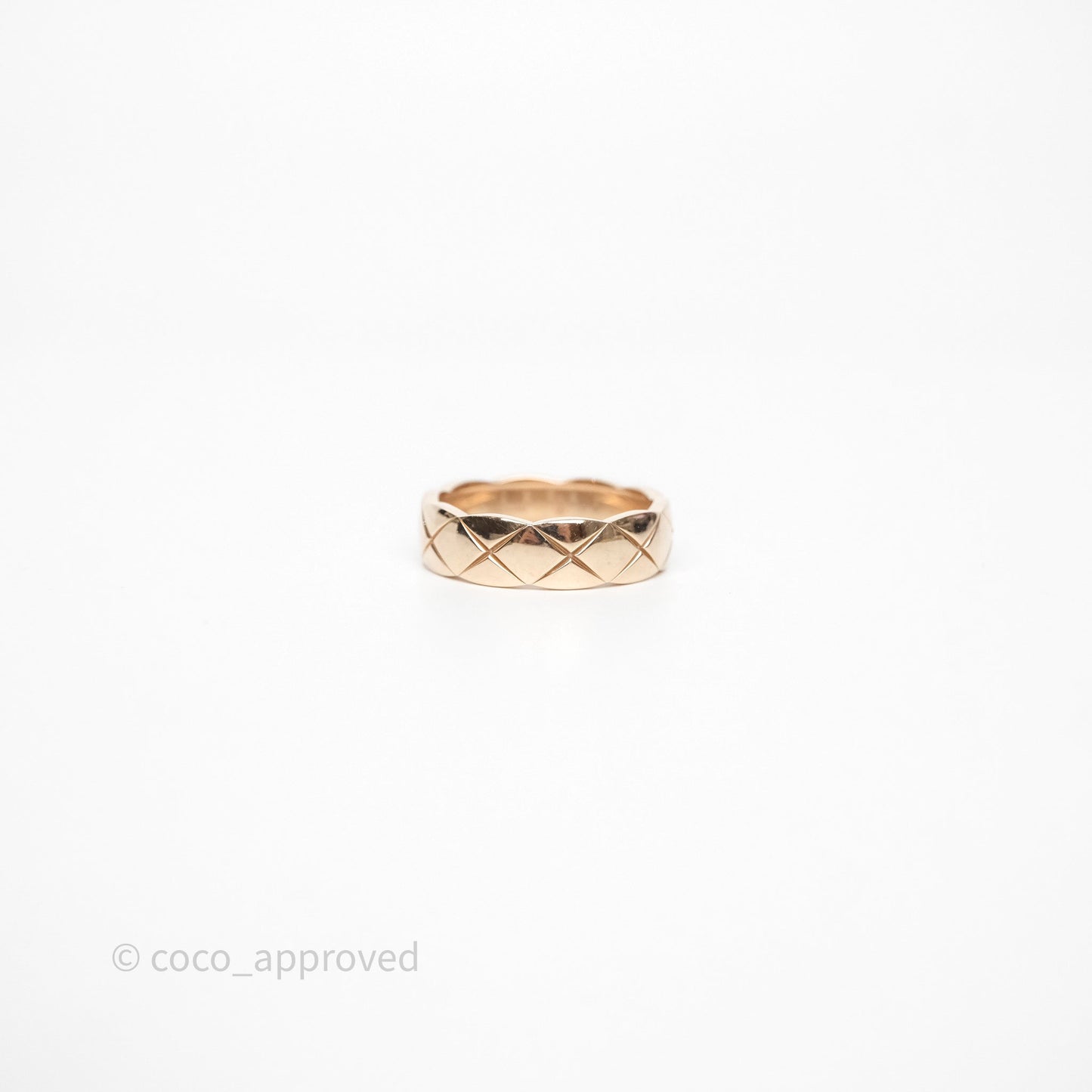 Chanel Coco Crush Ring Small 18K Beige Gold Size 64