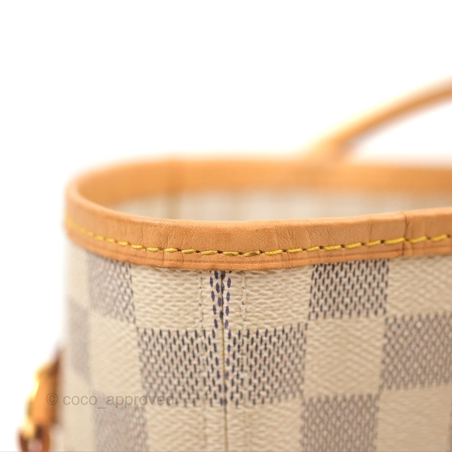 Louis Vuitton Neverfull MM Damier Azur Canvas Tote Bag