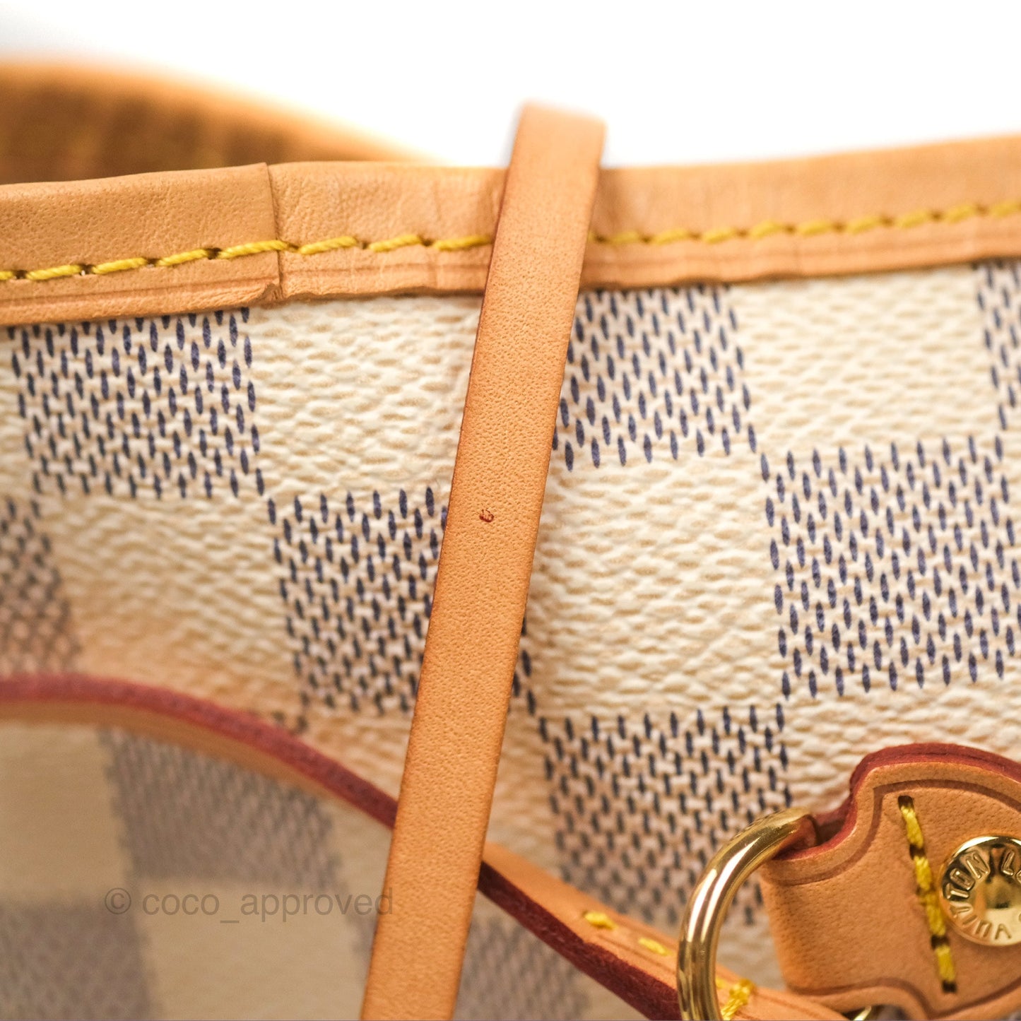 Louis Vuitton Neverfull MM Damier Azur Canvas Tote Bag
