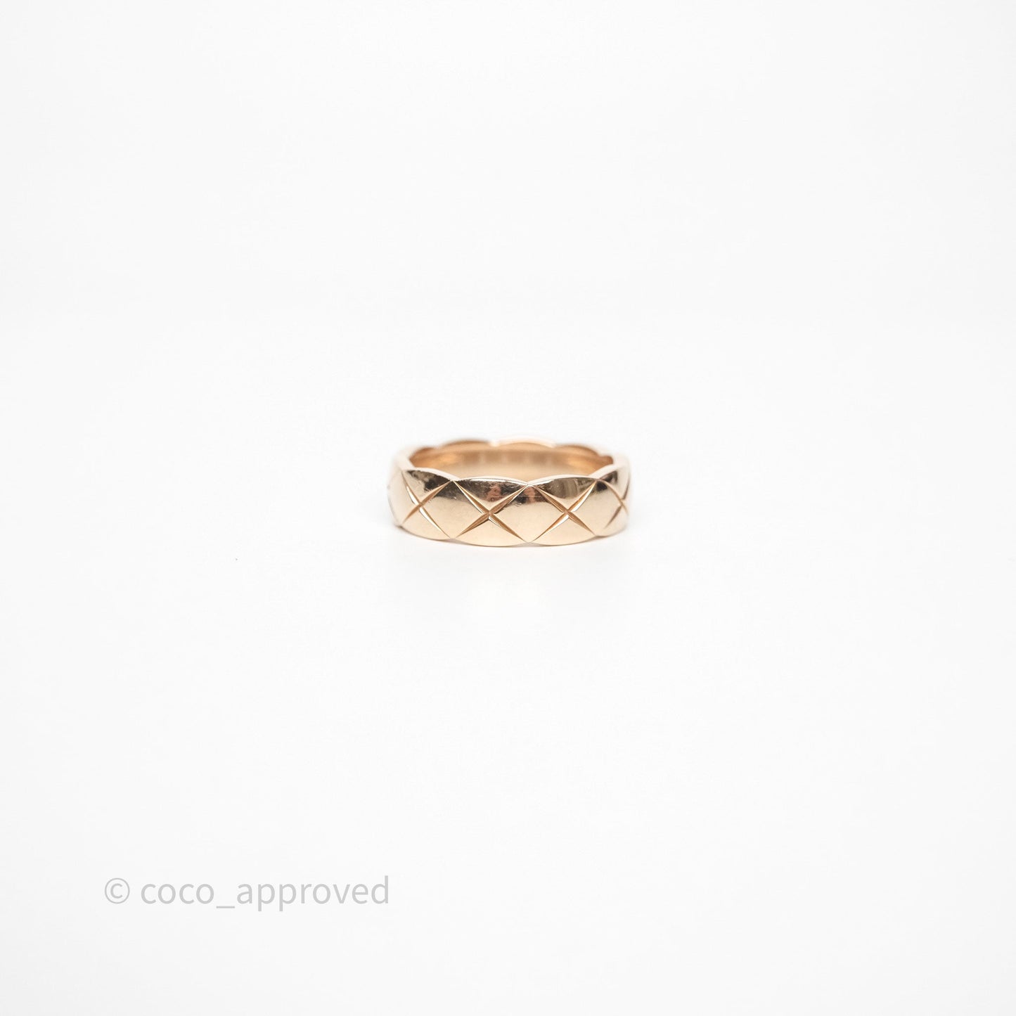 Chanel Coco Crush Ring Small 18K Beige Gold Size 64