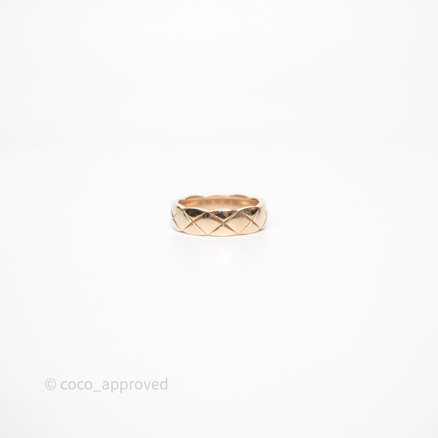 Chanel Coco Crush Ring Small 18K Beige Gold Size 64