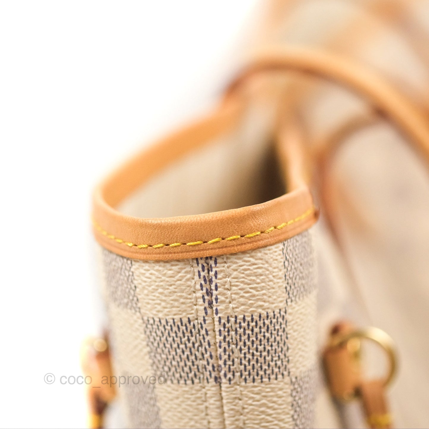 Louis Vuitton Neverfull MM Damier Azur Canvas Tote Bag