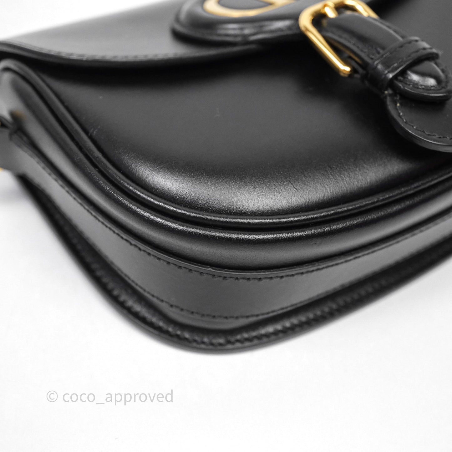 Christian Dior Small Bobby Bag Black Box Calfskin