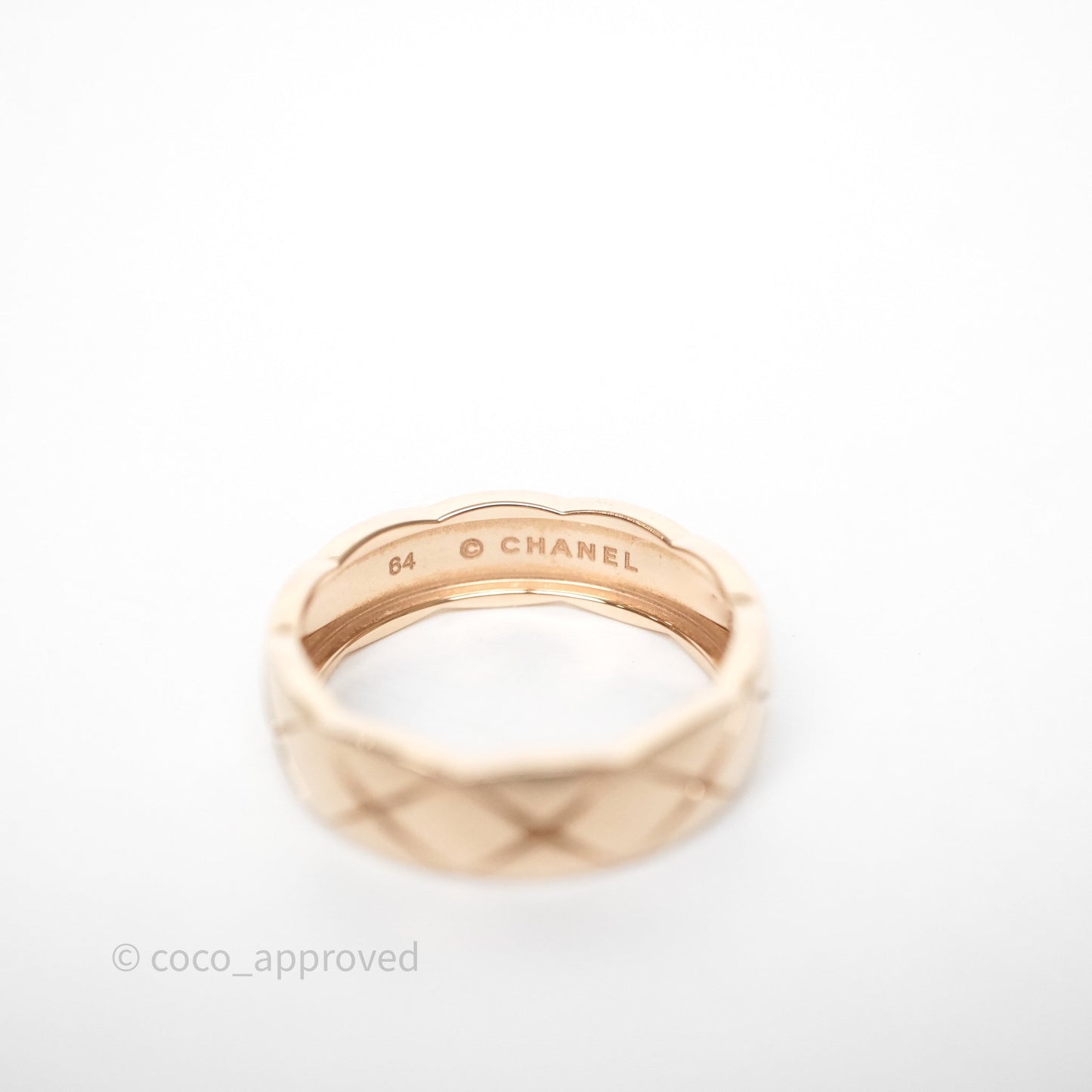 Chanel Coco Crush Ring Small 18K Beige Gold Size 64