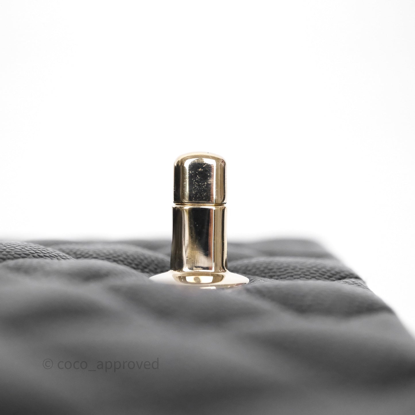 Chanel Quilted Mini Rectangular Black Caviar Gold Hardware