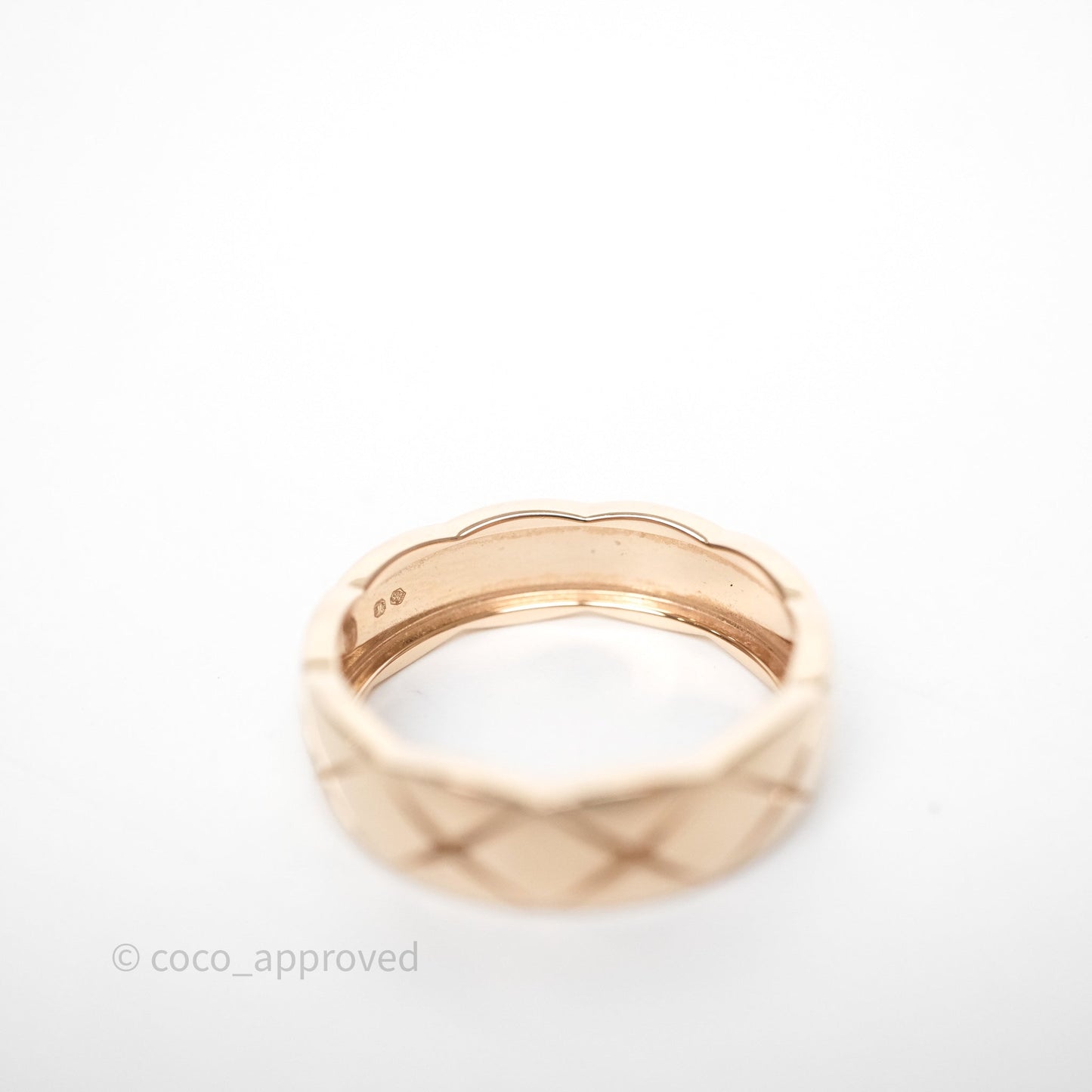 Chanel Coco Crush Ring Small 18K Beige Gold Size 64
