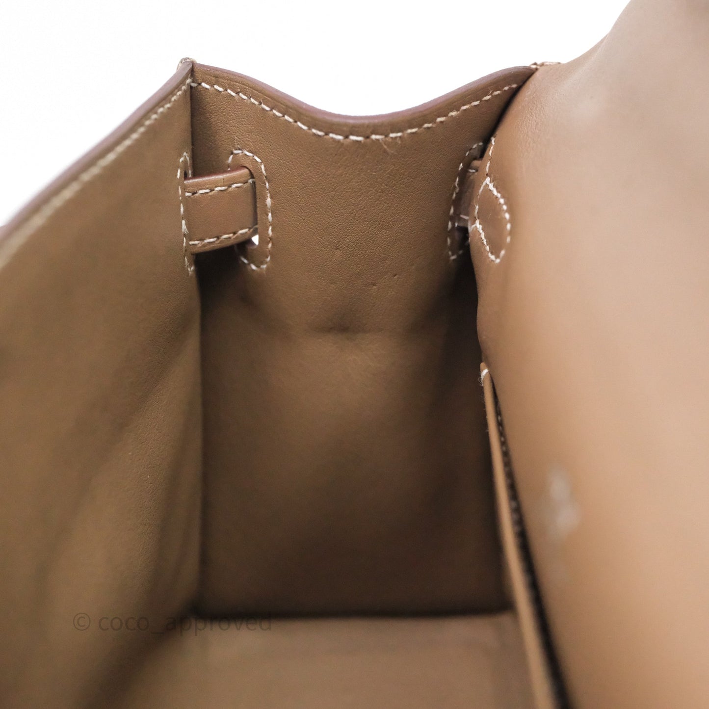 Hermès Kelly Pochette Clutch Etoupe 18 Swift Palladium Hardware
