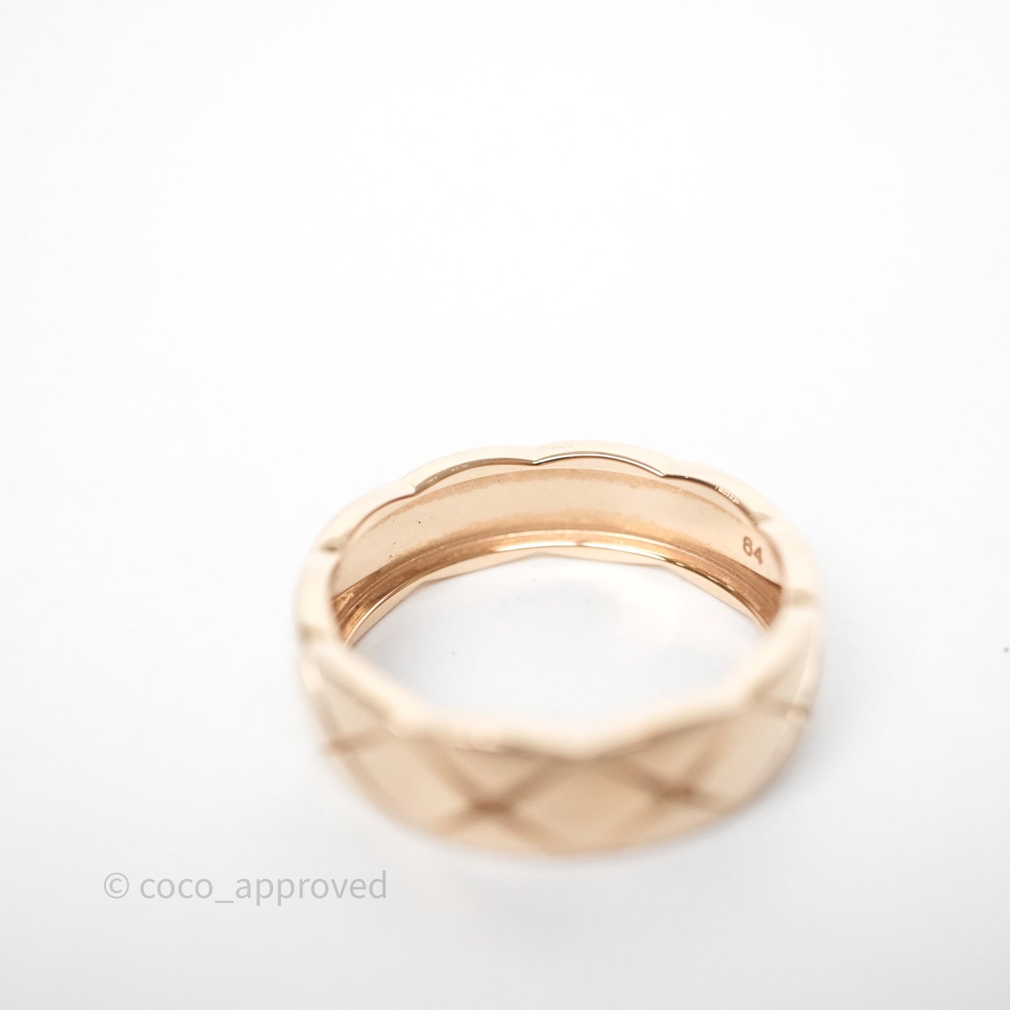 Chanel Coco Crush Ring Small 18K Beige Gold Size 64
