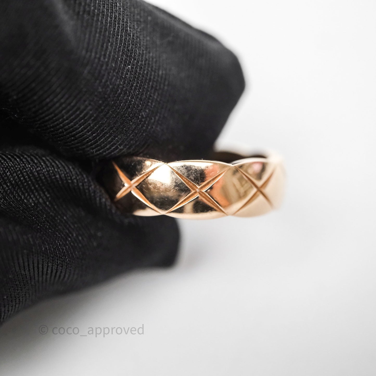 Chanel Coco Crush Ring Small 18K Beige Gold Size 64
