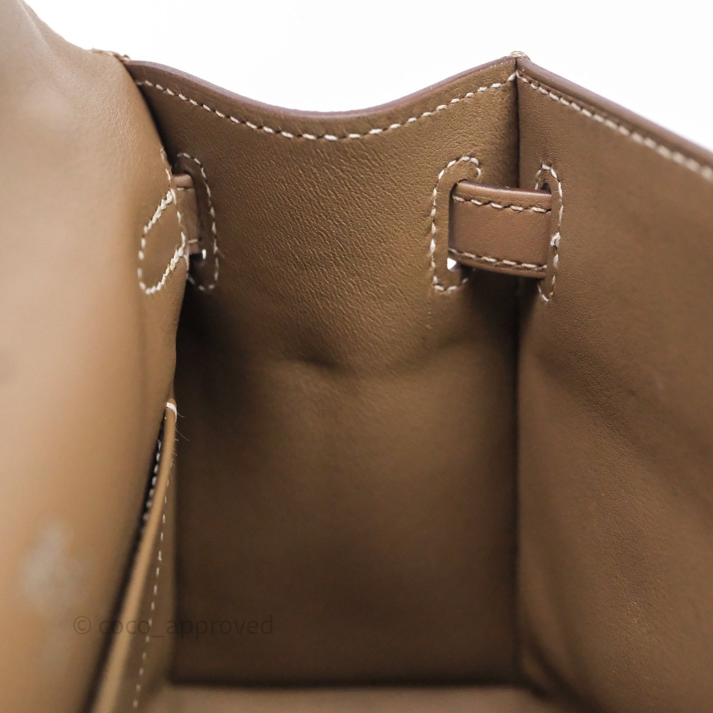 Hermès Kelly Pochette Clutch Etoupe 18 Swift Palladium Hardware