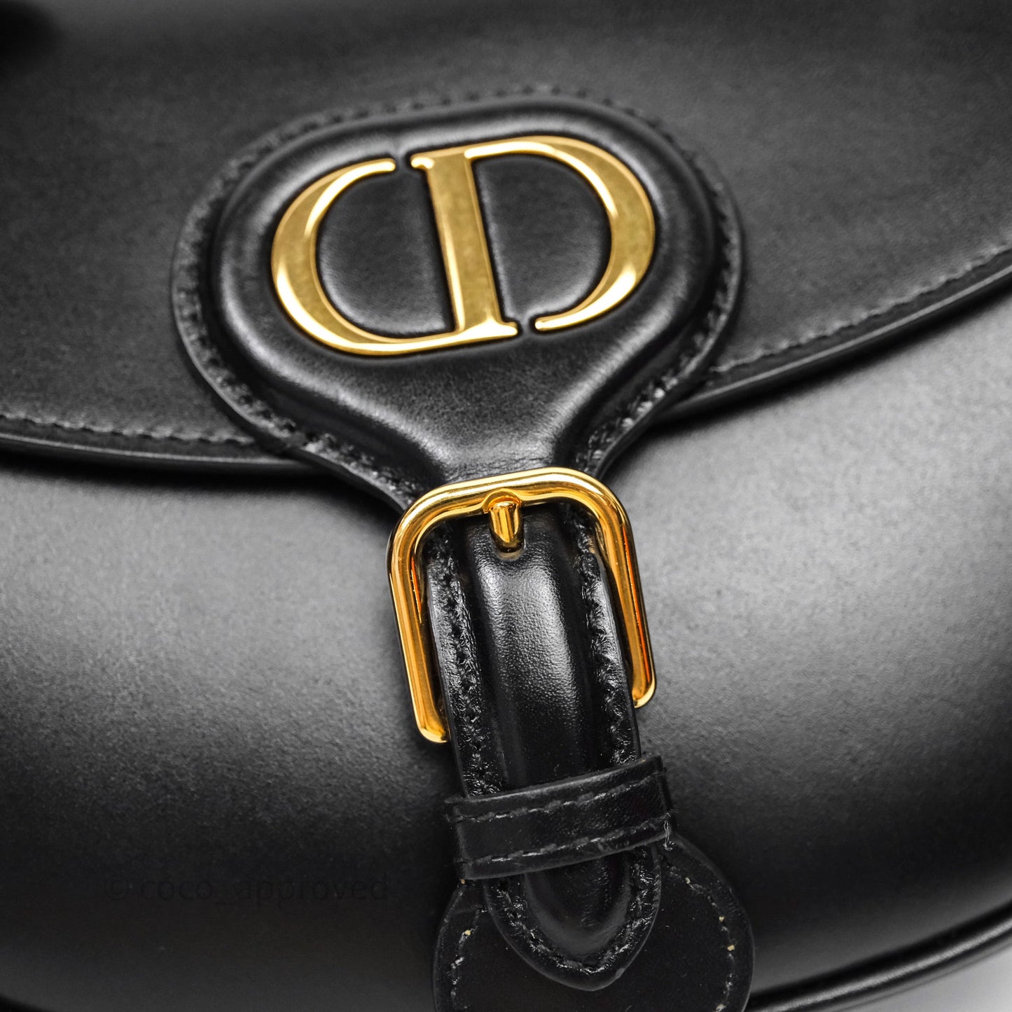 Christian Dior Small Bobby Bag Black Box Calfskin