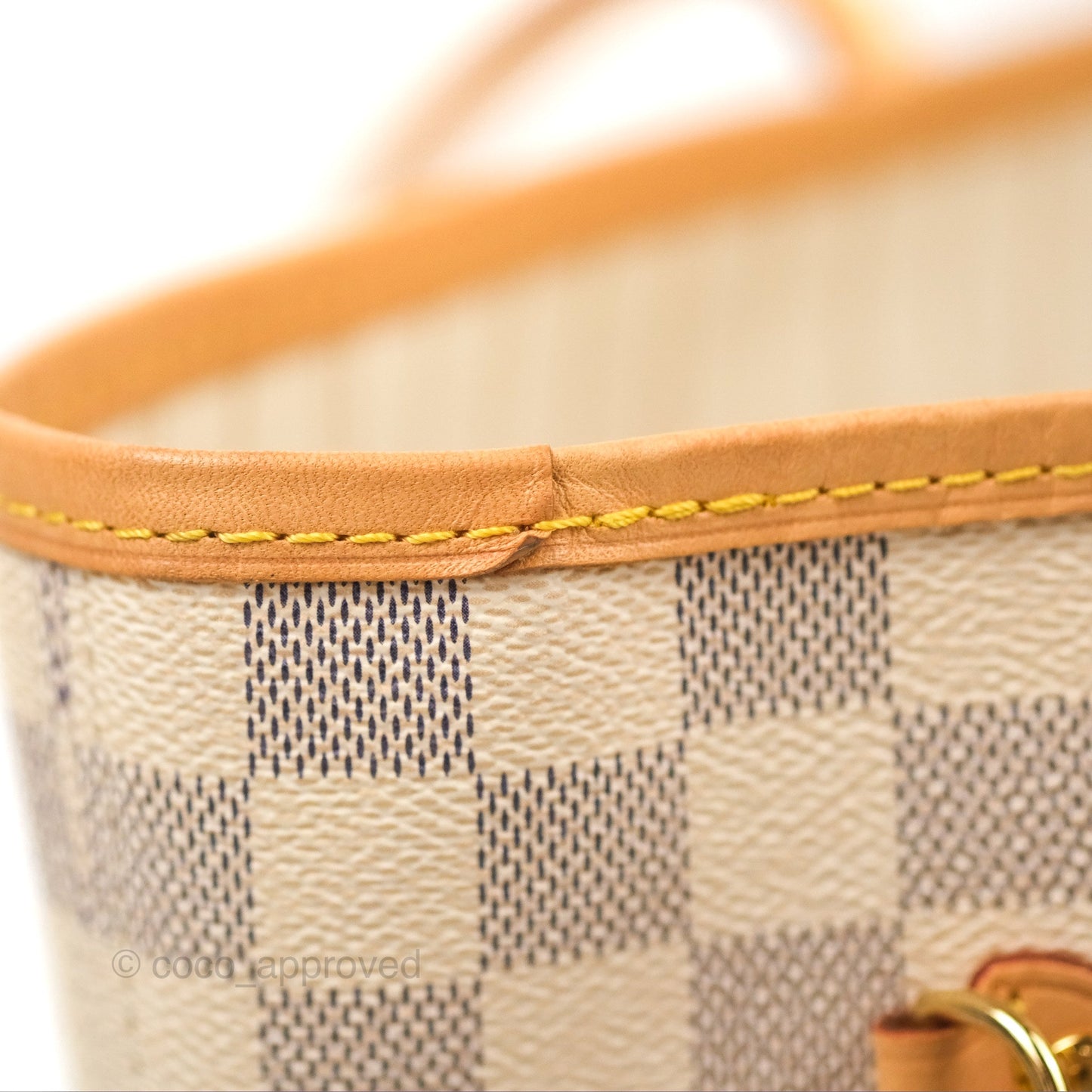 Louis Vuitton Neverfull MM Damier Azur Canvas Tote Bag