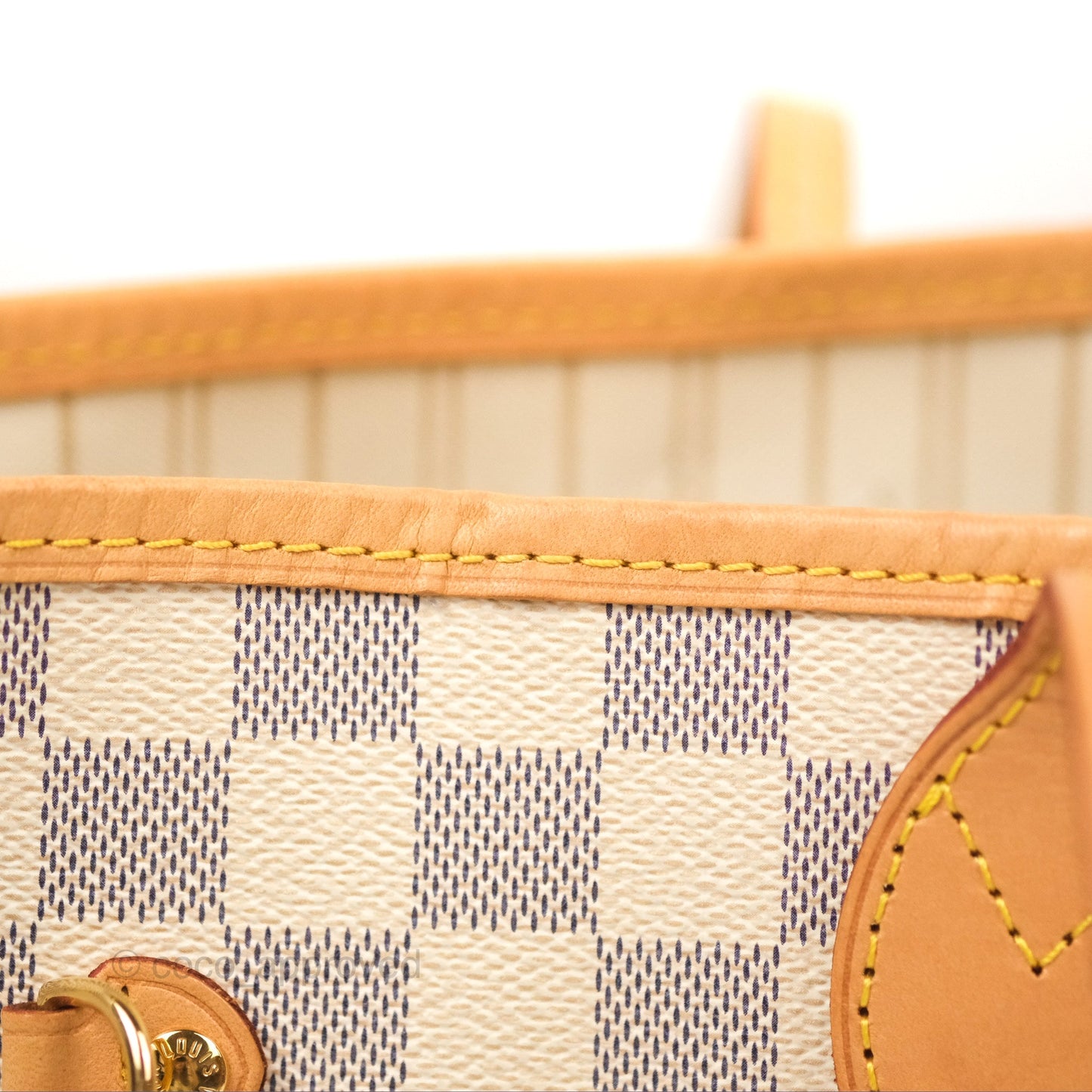Louis Vuitton Neverfull MM Damier Azur Canvas Tote Bag