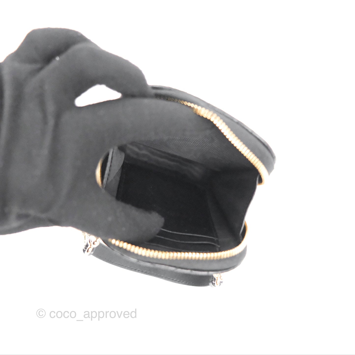 Christian Dior Lady Dior Phone Holder Black Cannage Lambskin