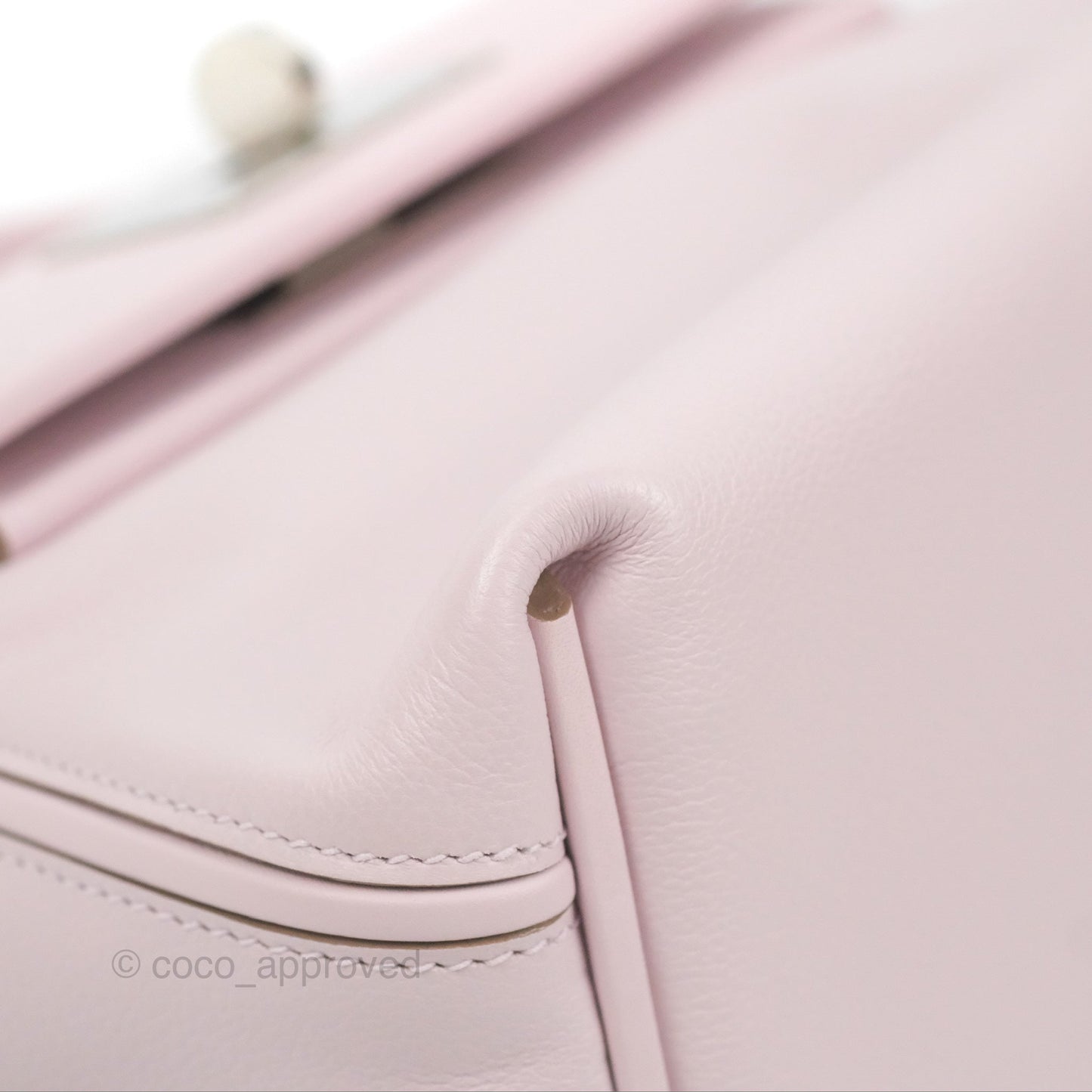 Hermès 24/24 21 Mini Mauve Pale Evercolor Palladium Hardware