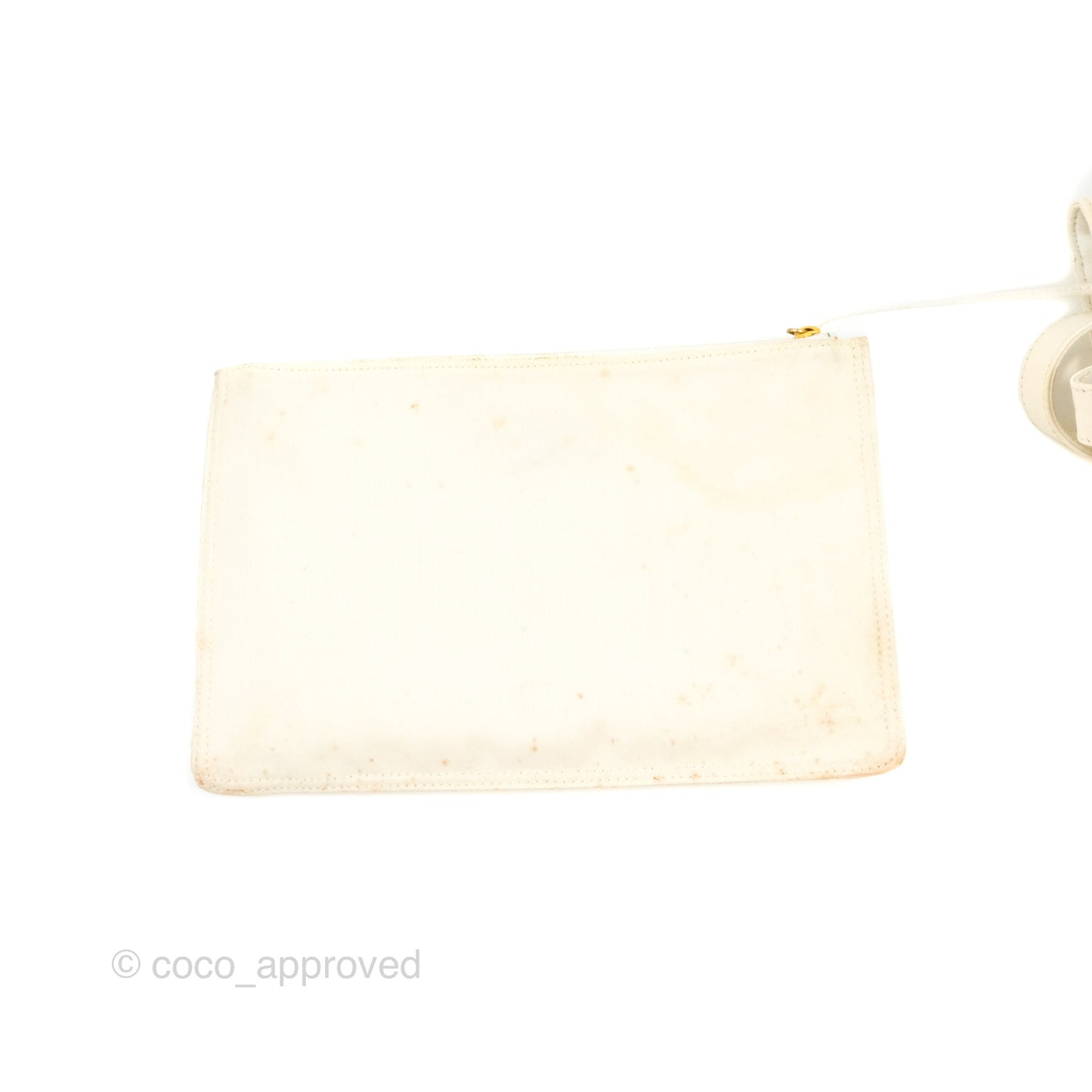Chanel Vintage Clear Vinyl Tote Bag White Patent
