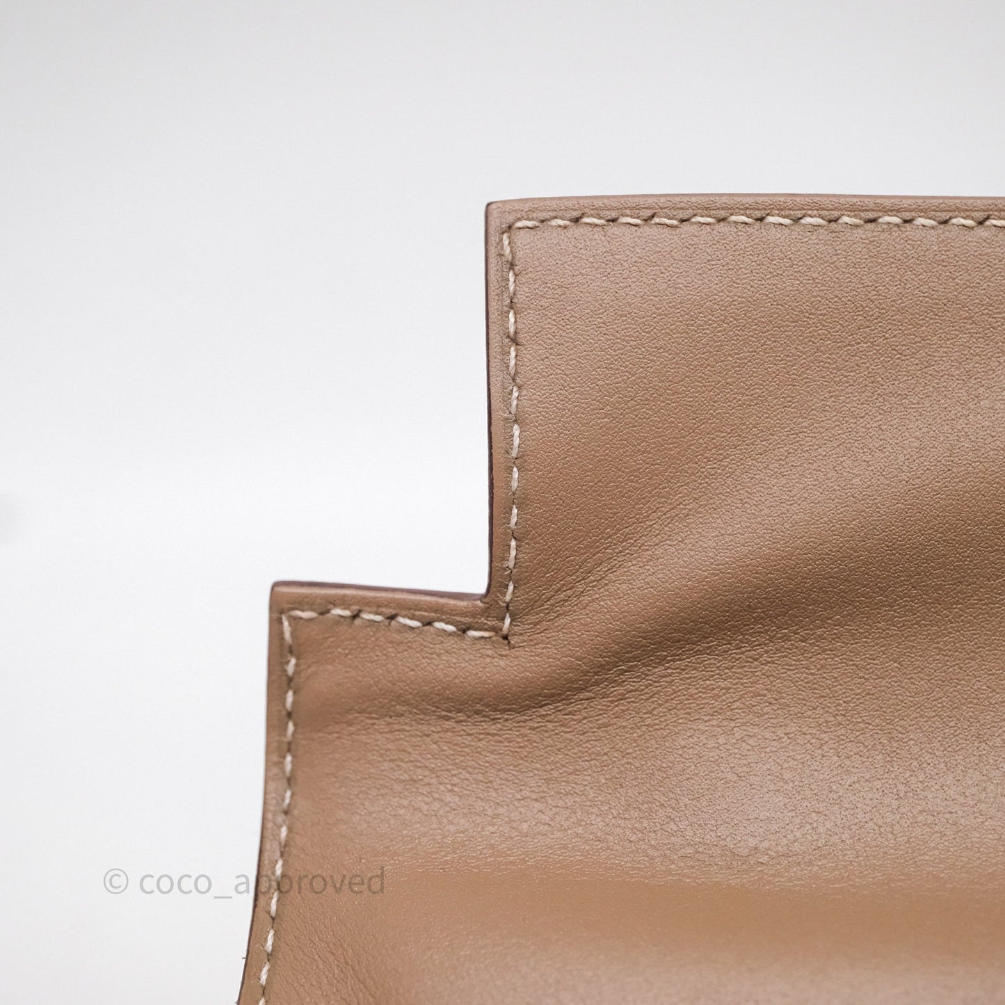 Hermès Kelly Pochette Clutch Etoupe 18 Swift Palladium Hardware