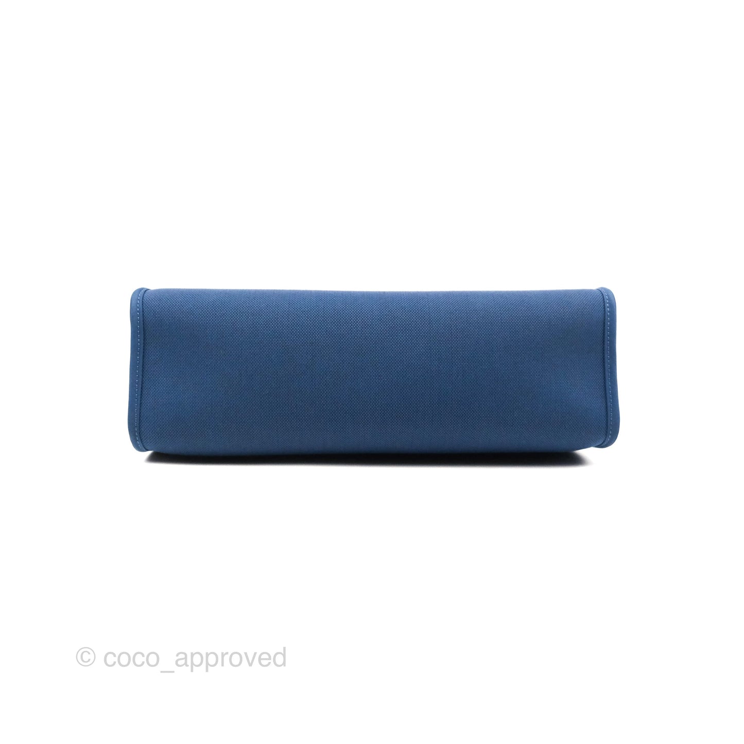 Hermès Herbag Zip 31 Blue/Natural Canvas Palladium Hardware