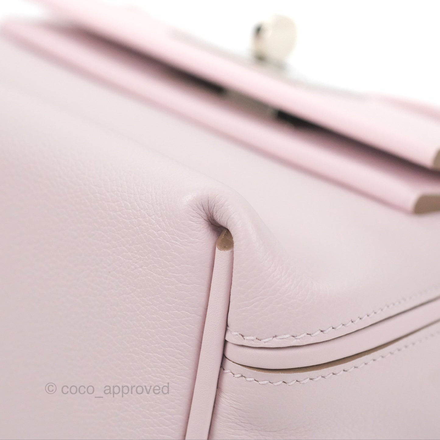 Hermès 24/24 21 Mini Mauve Pale Evercolor Palladium Hardware