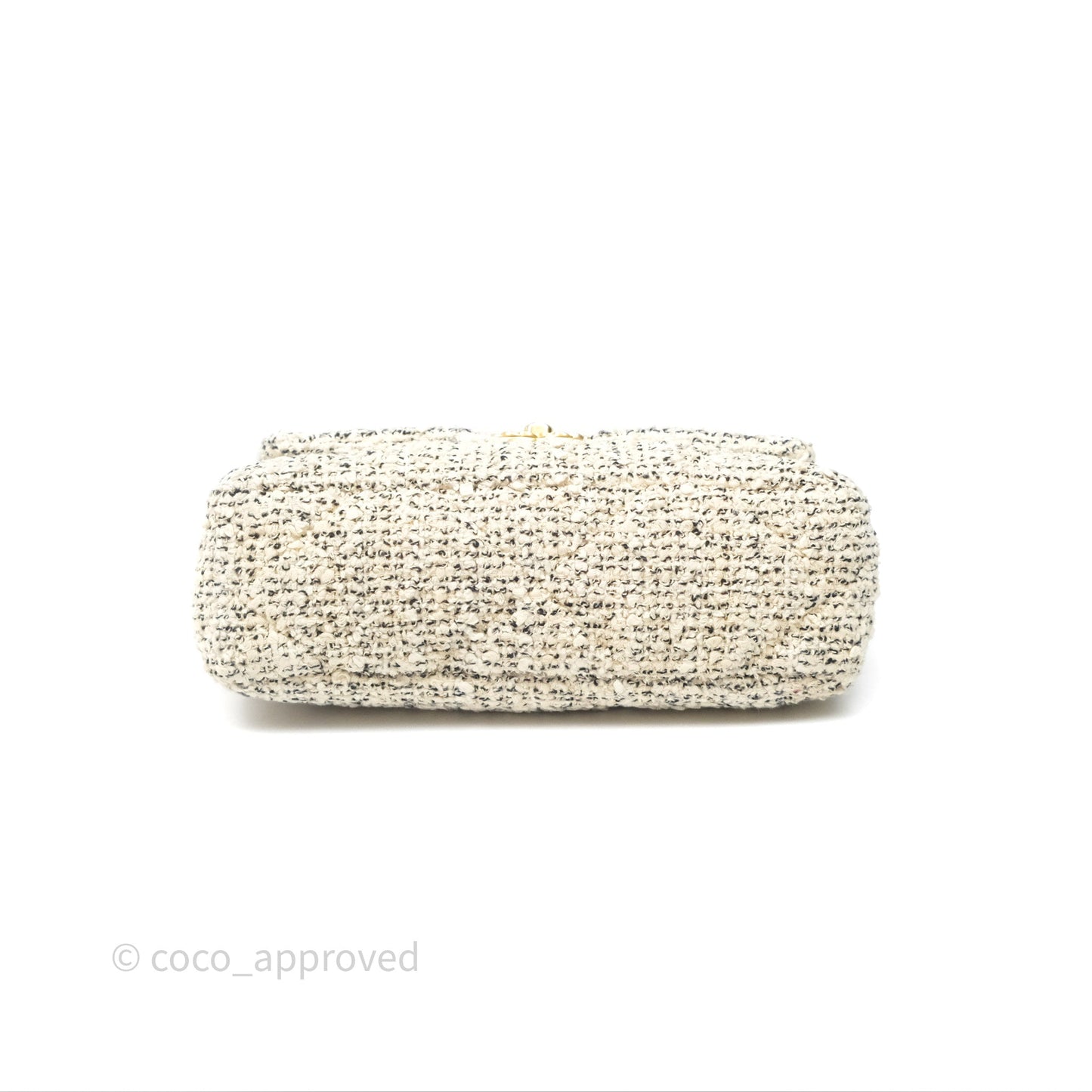 Chanel 19 Small Tweed Oreo Cream Mixed Hardware