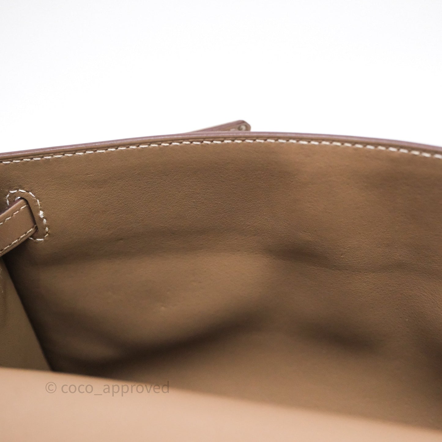 Hermès Kelly Pochette Clutch Etoupe 18 Swift Palladium Hardware