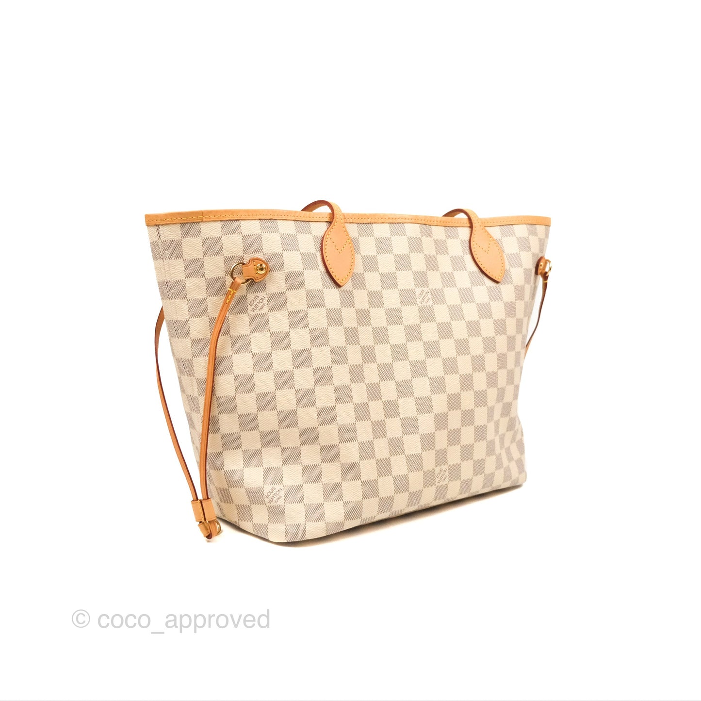Louis Vuitton Neverfull MM Damier Azur Canvas Tote Bag
